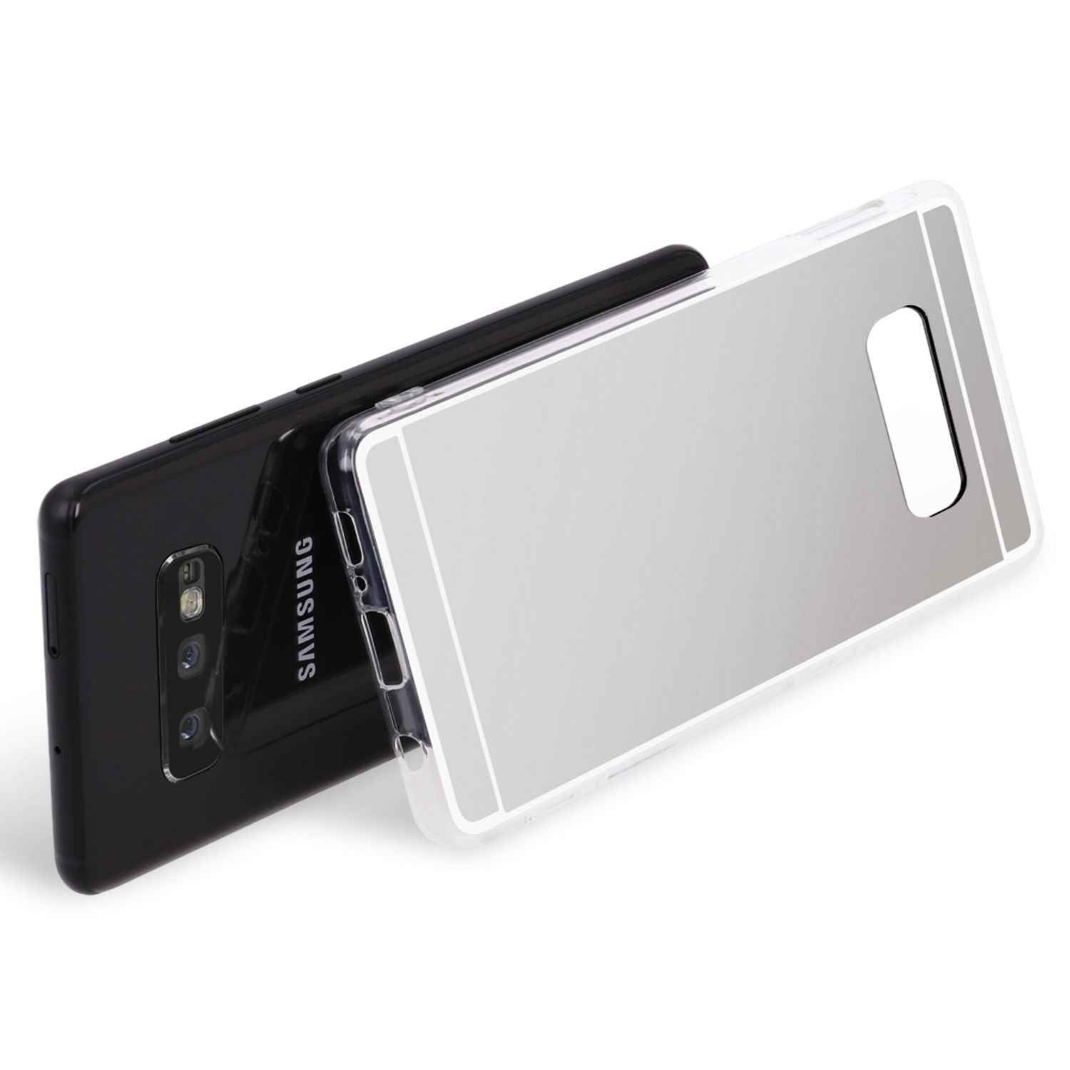 NALIA Spiegel Hülle für Samsung Galaxy S10e, Slim Handyhülle Mirror Case Cover