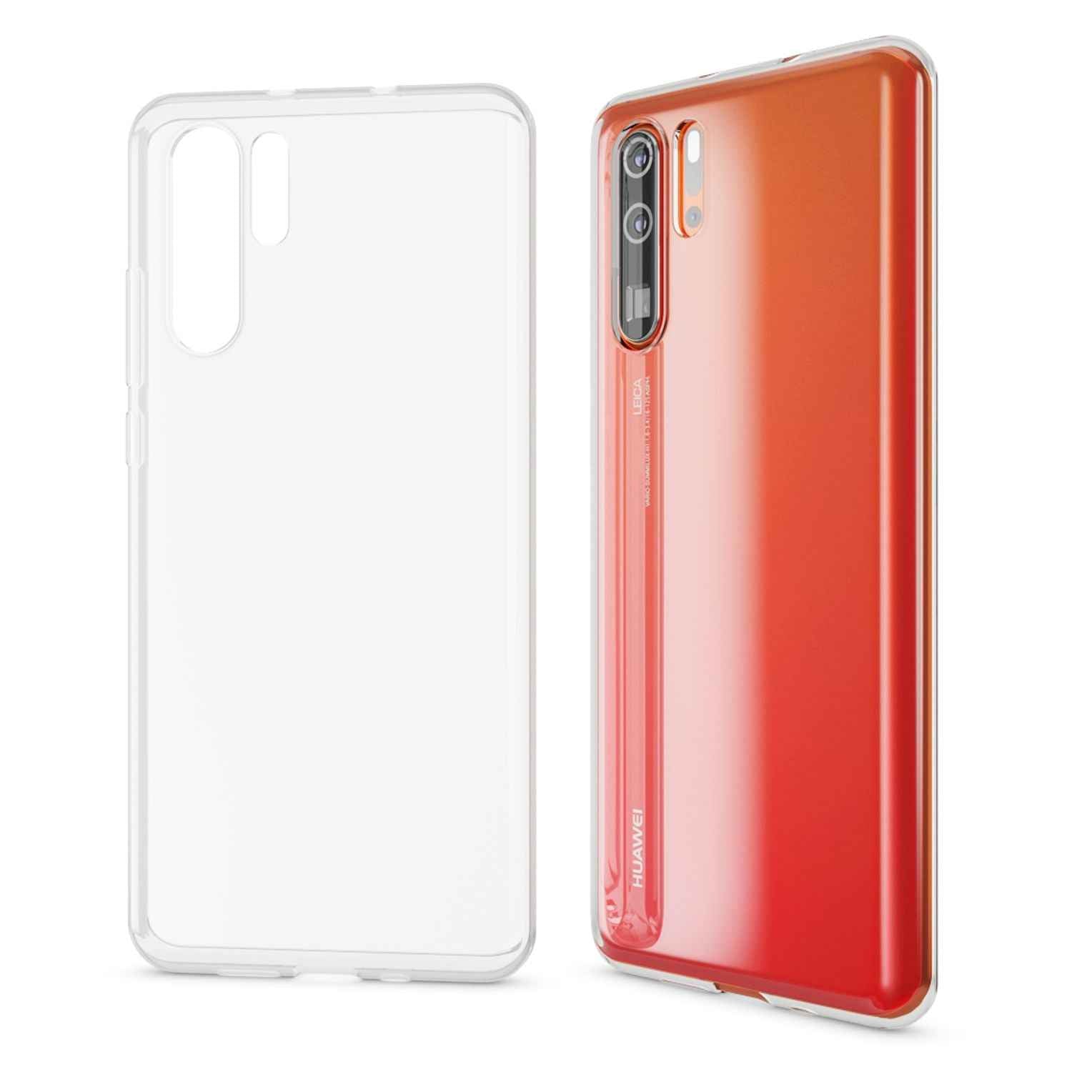 NALIA Handyhülle für Huawei P30 Pro Hülle, Durchsichtige Silikon Schutzhülle