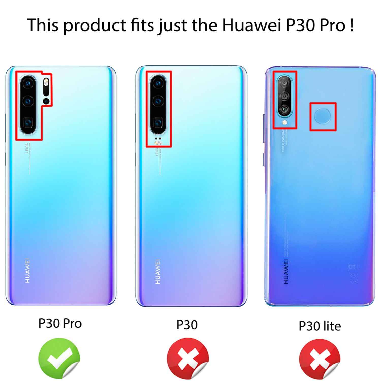 NALIA Handyhülle für Huawei P30 Pro Hülle, Durchsichtige Silikon Schutzhülle