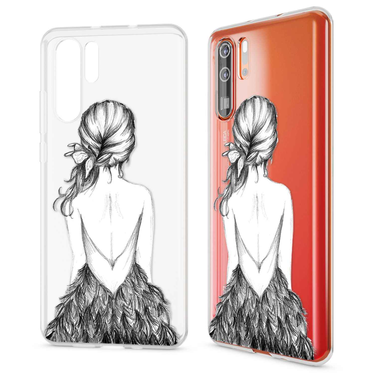 NALIA Hülle für Huawei P30 Pro, Motiv Handyhülle Slim Silikon Case Schutzhülle