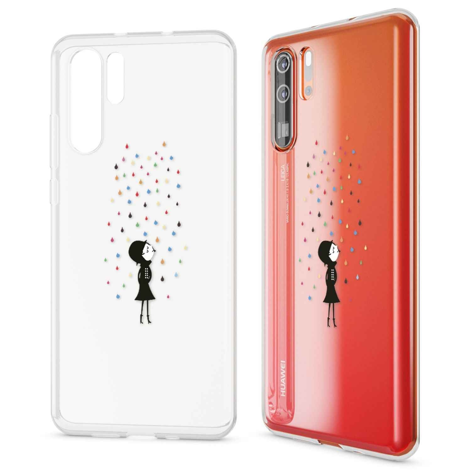 NALIA Hülle für Huawei P30 Pro, Motiv Handyhülle Slim Silikon Case Schutzhülle