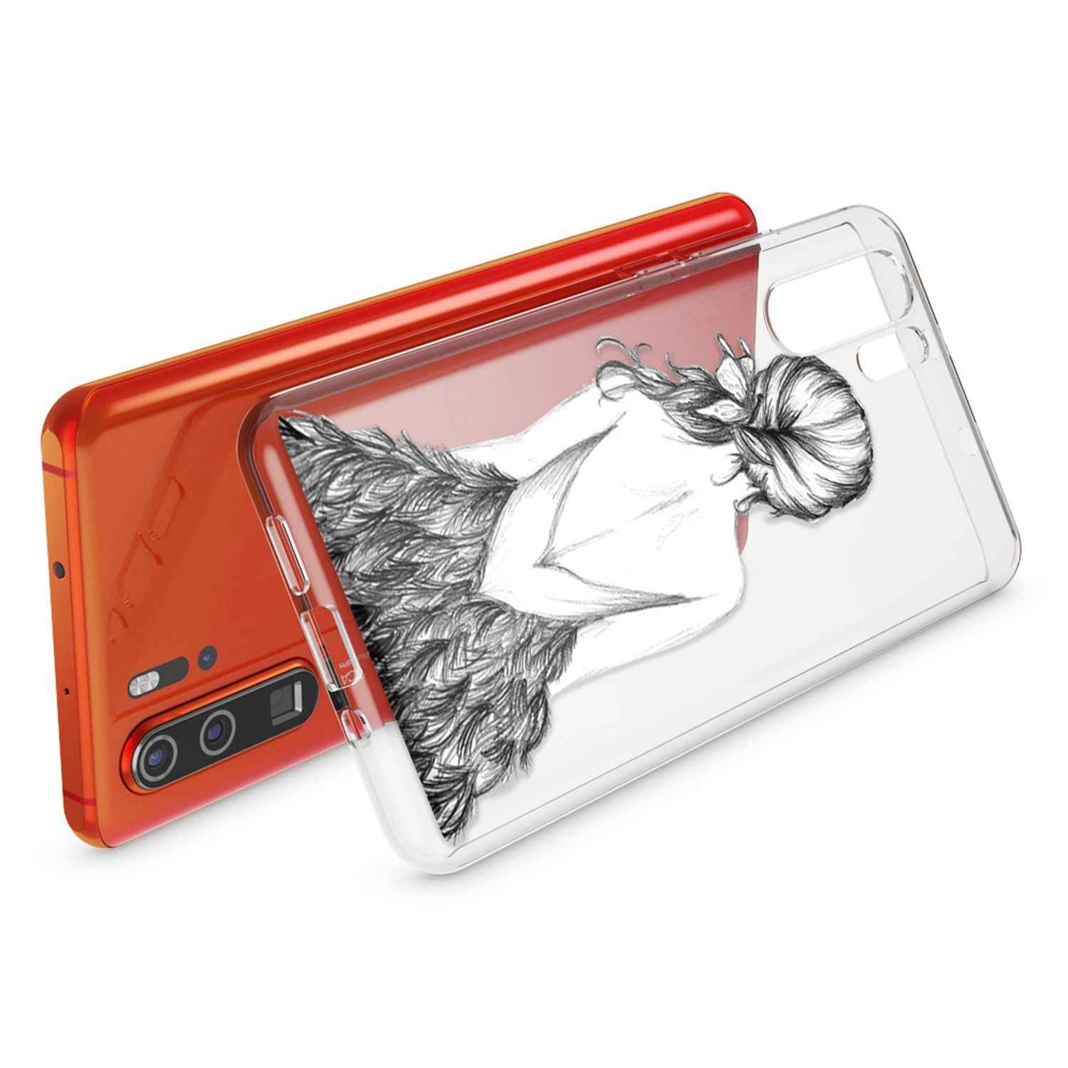NALIA Hülle für Huawei P30 Pro, Motiv Handyhülle Slim Silikon Case Schutzhülle