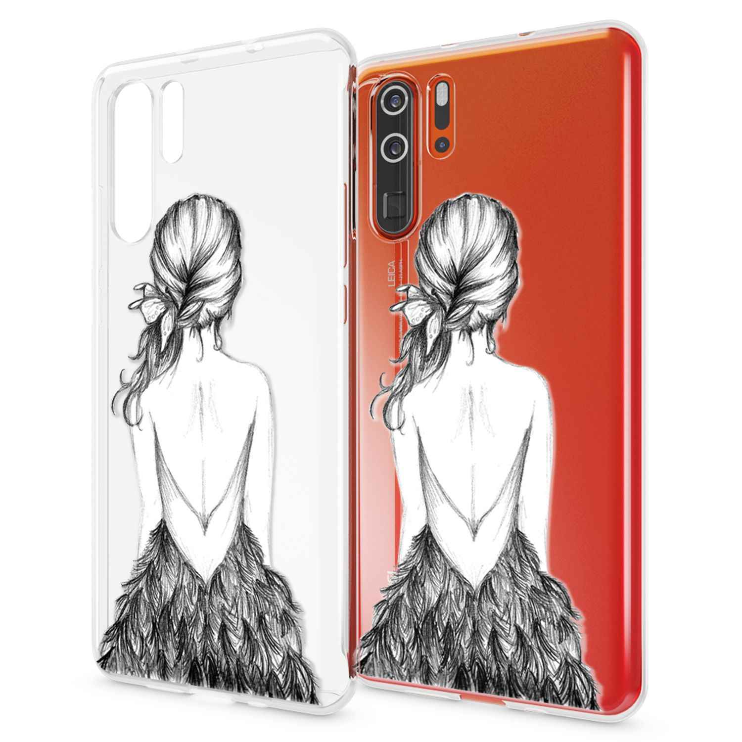 NALIA Hülle für Huawei P30 Pro, Motiv Handyhülle Slim Silikon Case Schutzhülle