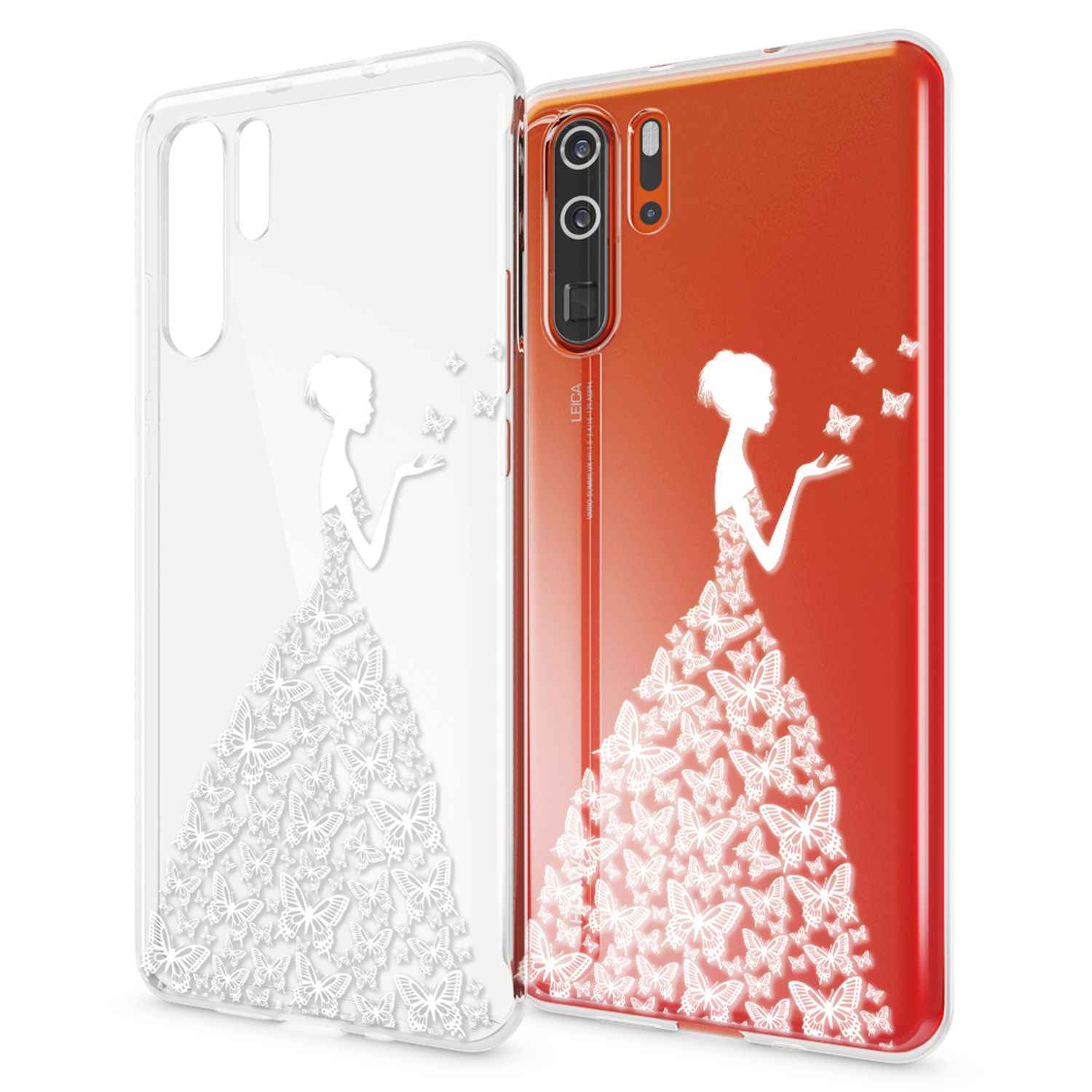NALIA Hülle für Huawei P30 Pro, Motiv Handyhülle Slim Silikon Case Schutzhülle
