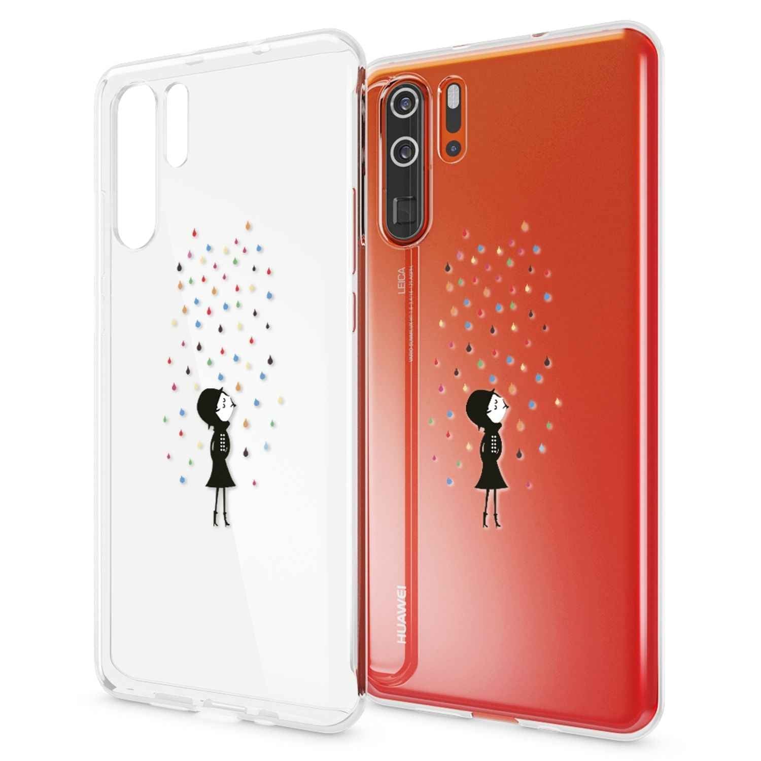 NALIA Hülle für Huawei P30 Pro, Motiv Handyhülle Slim Silikon Case Schutzhülle