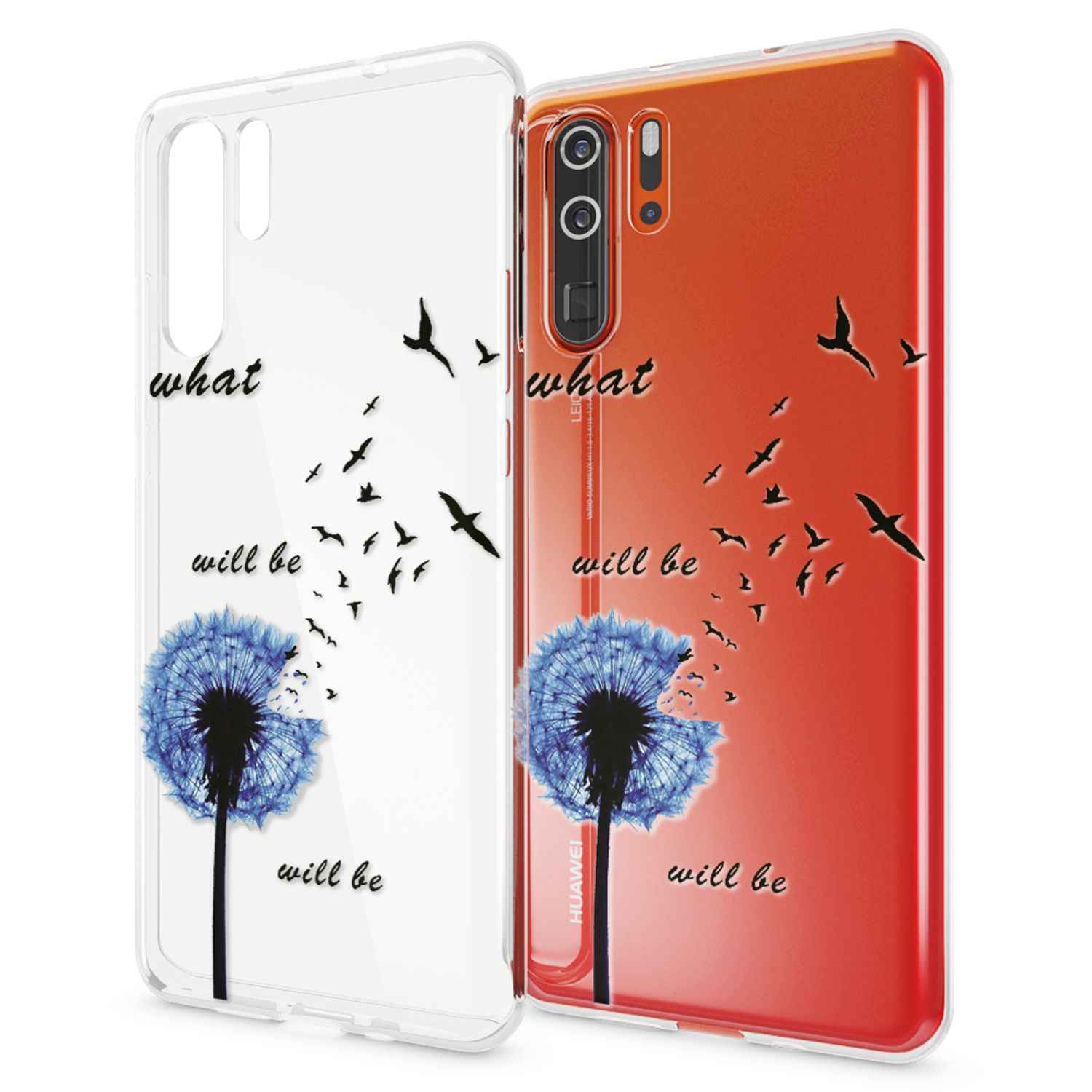 NALIA Hülle für Huawei P30 Pro, Motiv Handyhülle Slim Silikon Case Schutzhülle