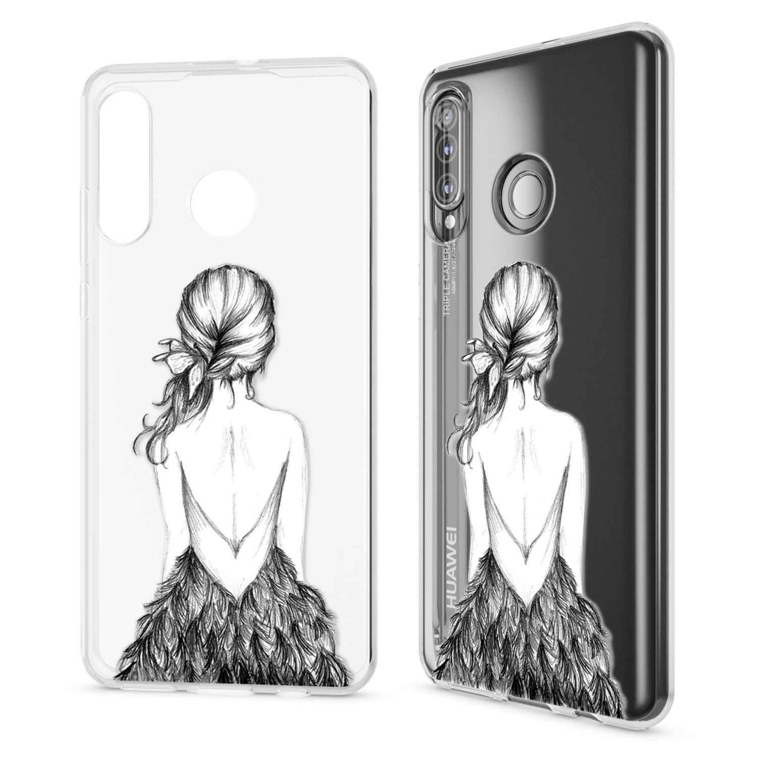 NALIA Hülle für Huawei P30 Lite, Motiv Handy Hülle Slim Silikon Case Schutzhülle