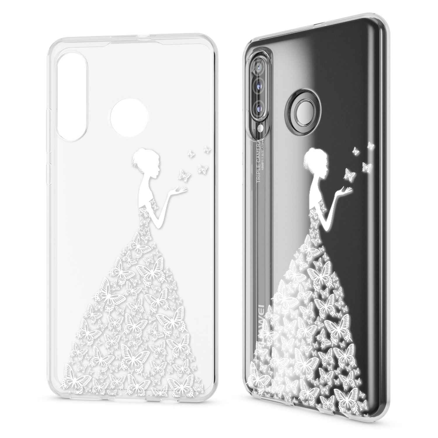 NALIA Hülle für Huawei P30 Lite, Motiv Handy Hülle Slim Silikon Case Schutzhülle