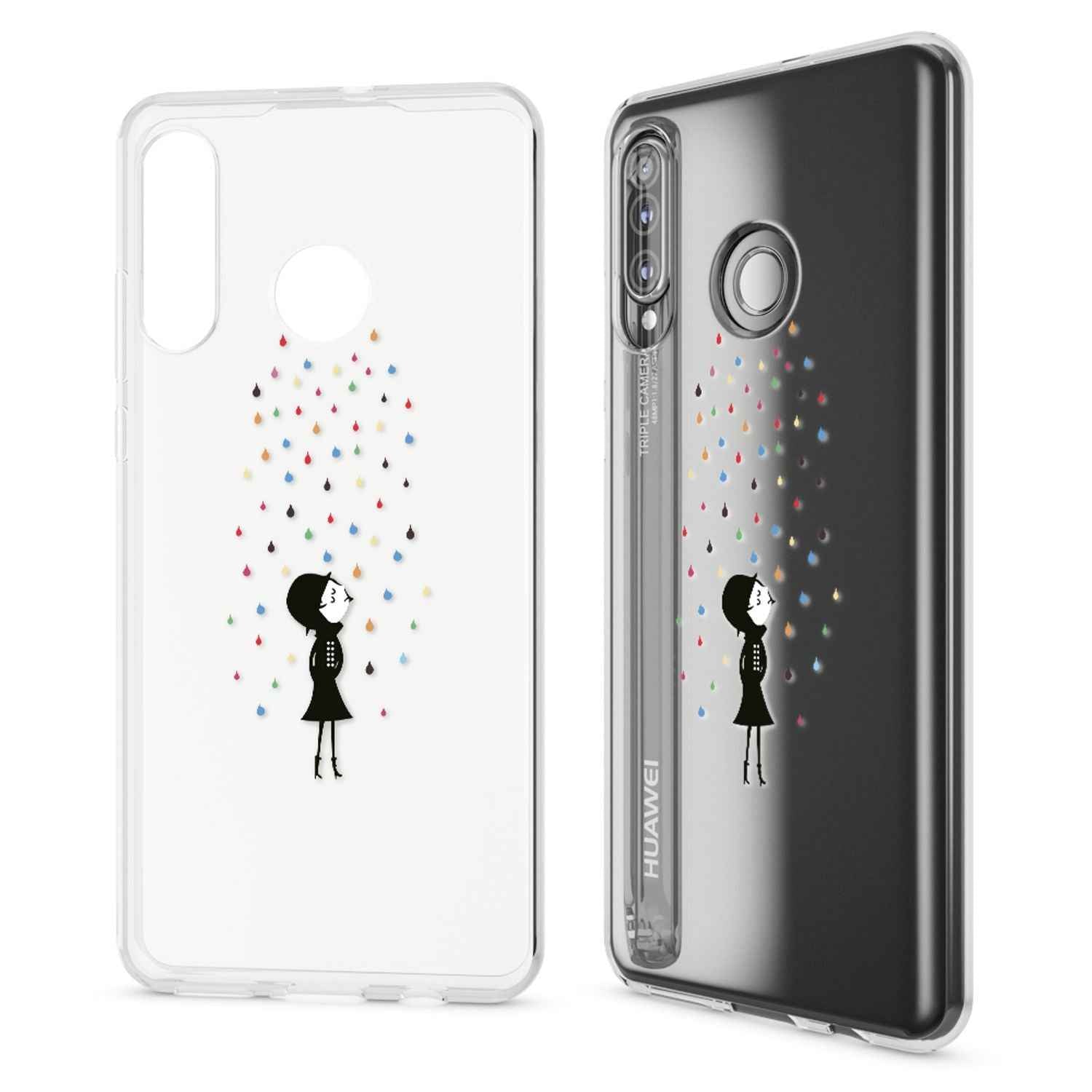 NALIA Hülle für Huawei P30 Lite, Motiv Handy Hülle Slim Silikon Case Schutzhülle
