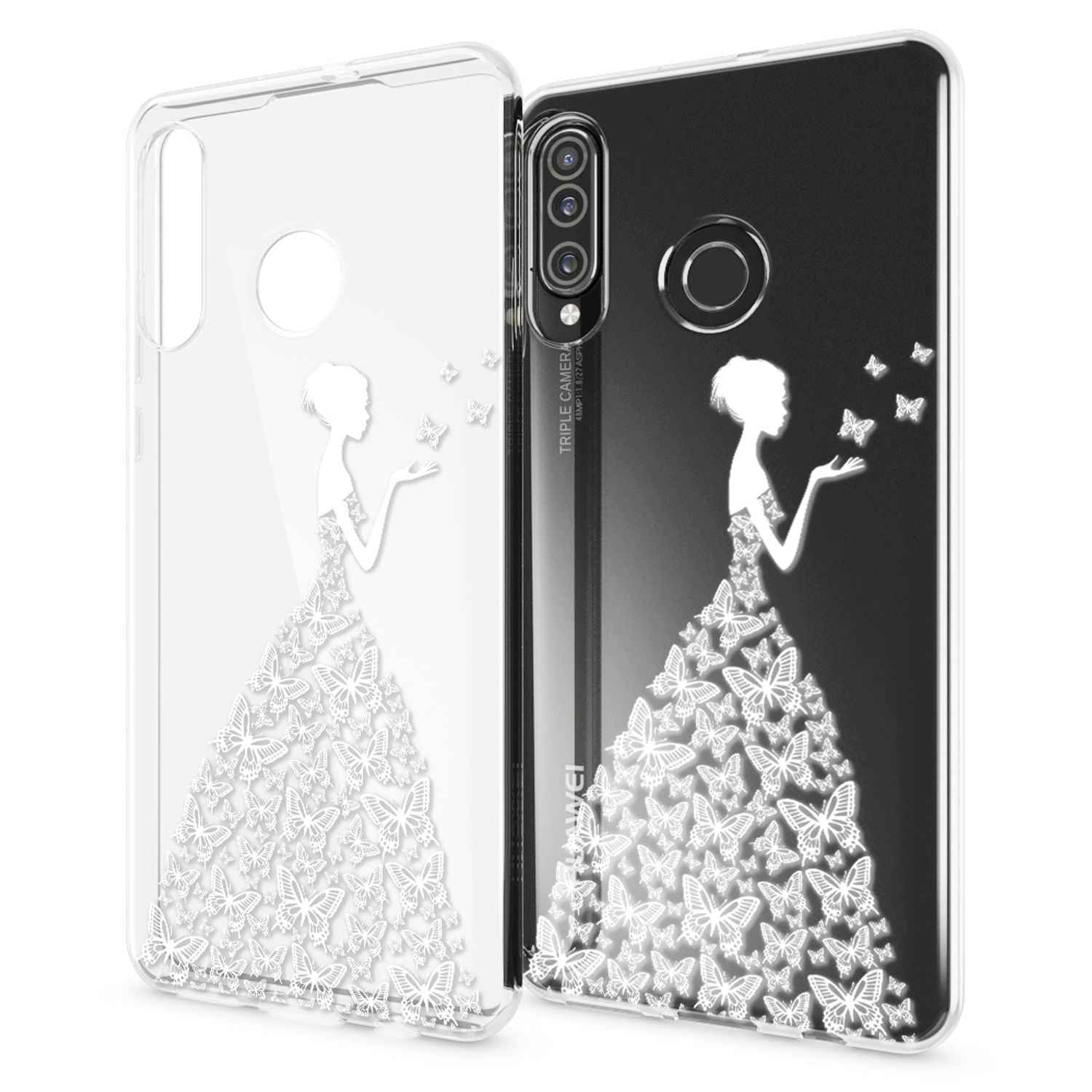 NALIA Hülle für Huawei P30 Lite, Motiv Handy Hülle Slim Silikon Case Schutzhülle