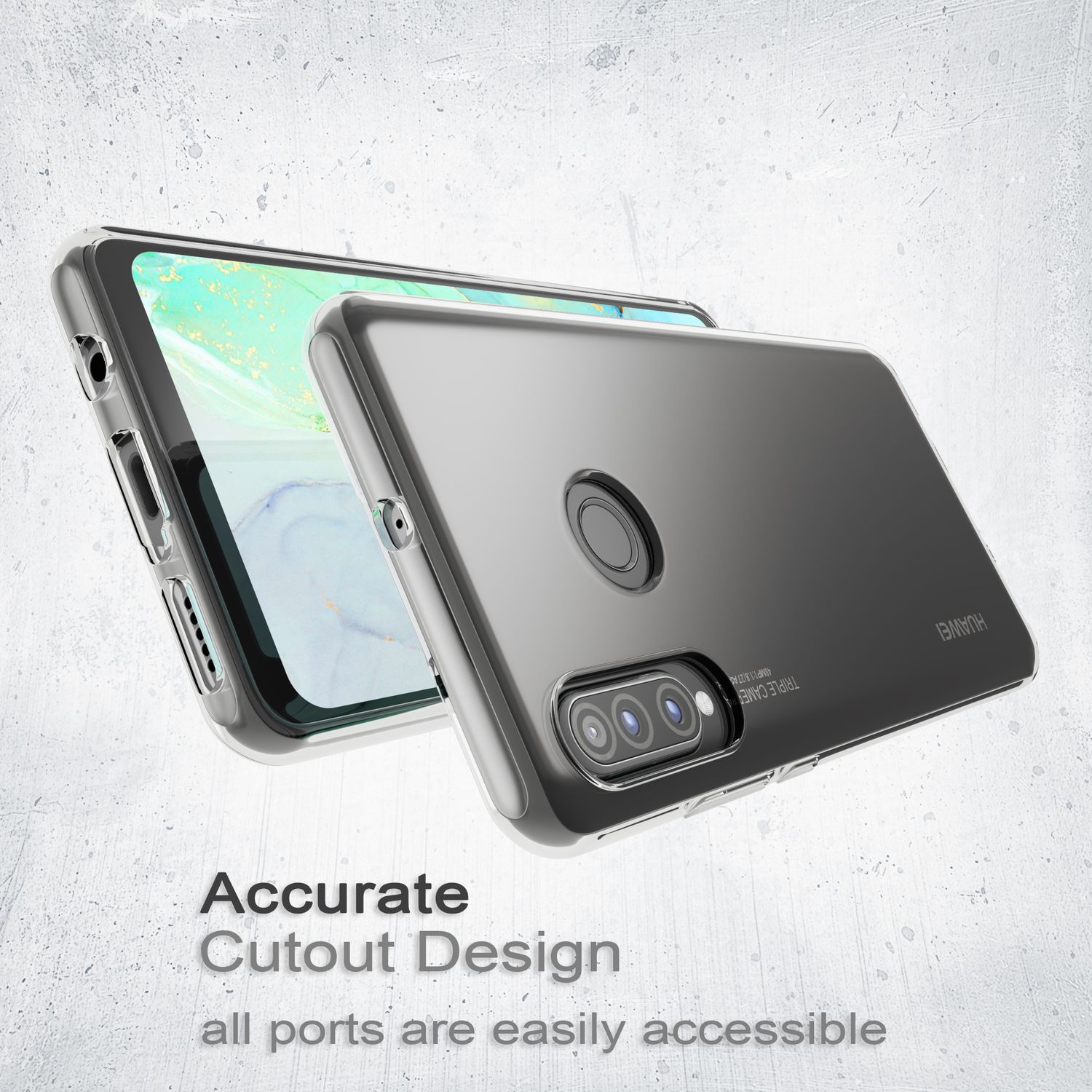 Silikonhülle für Huawei P30 Lite transparent TPU Slim Case | NALIA Berlin