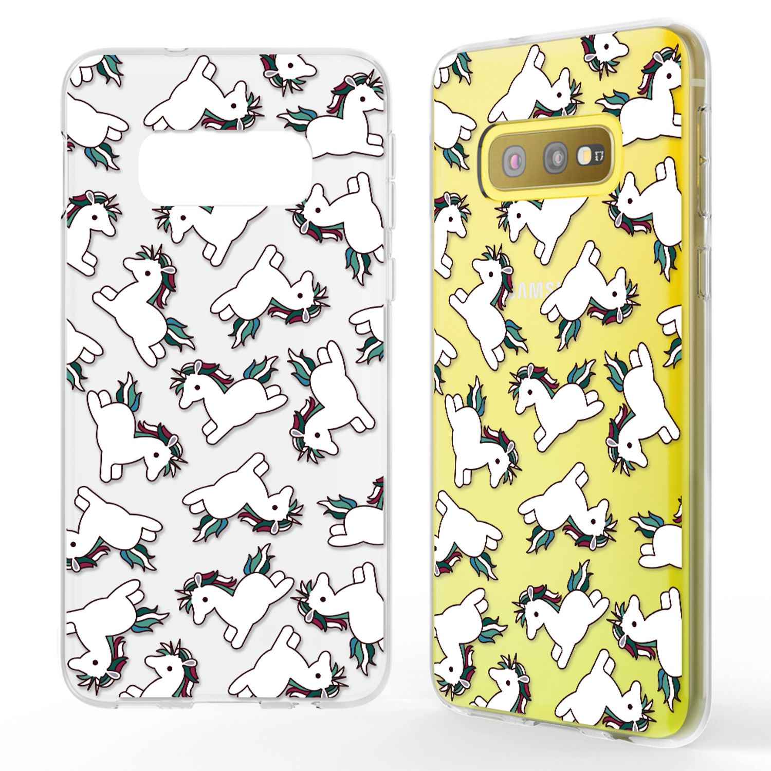 NALIA Handyhülle kompatibel mit Samsung Galaxy S10e, Slim Motiv Case Cover Etui
