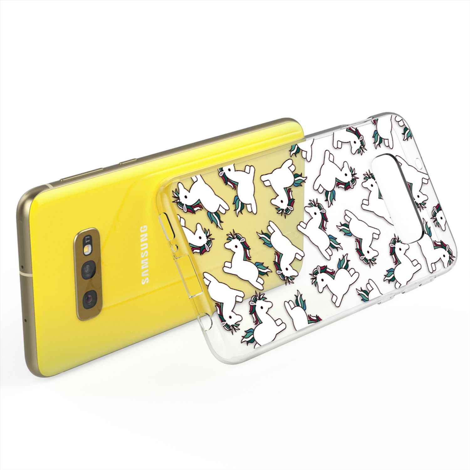 NALIA Handyhülle kompatibel mit Samsung Galaxy S10e, Slim Motiv Case Cover Etui