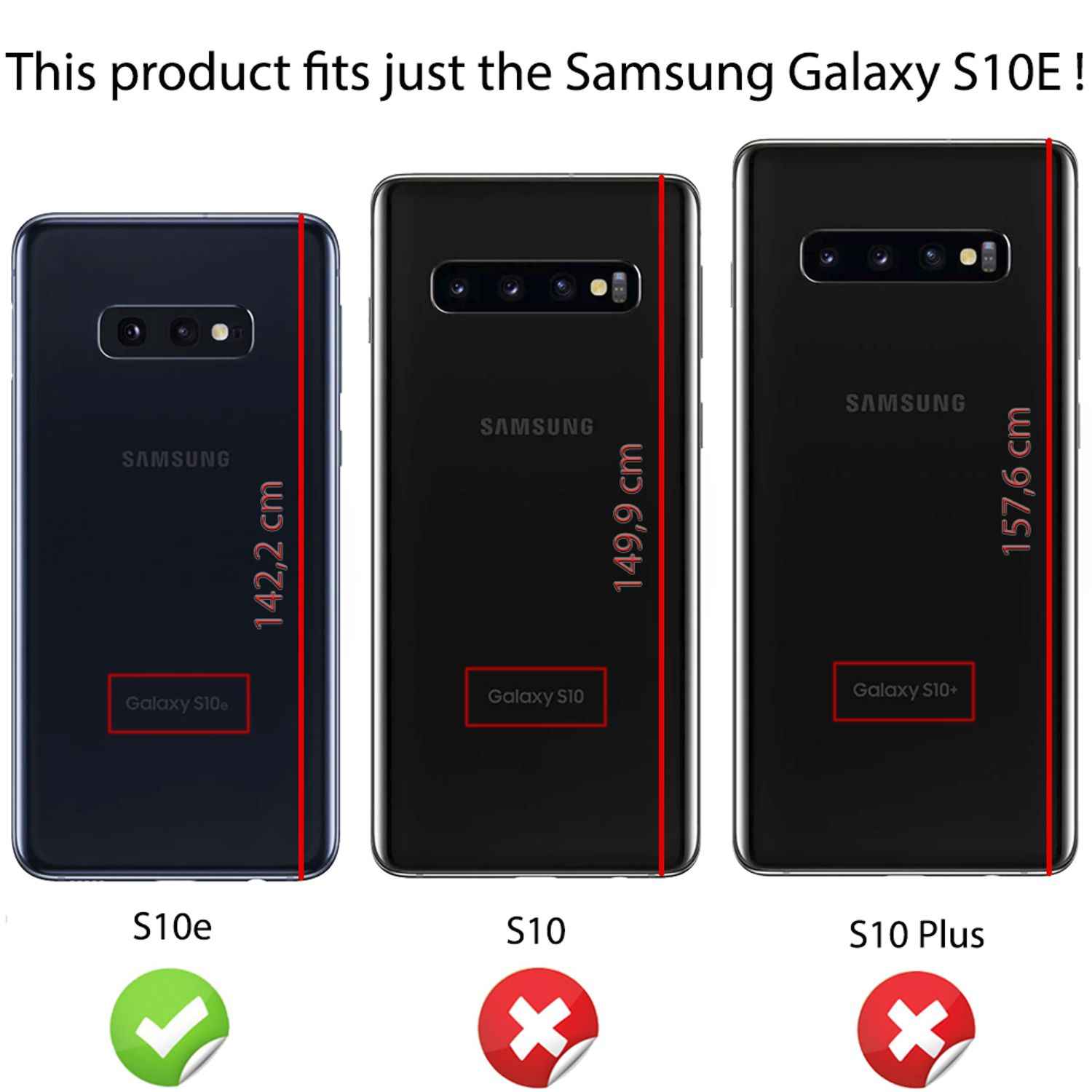 NALIA Handyhülle kompatibel mit Samsung Galaxy S10e, Slim Motiv Case Cover Etui