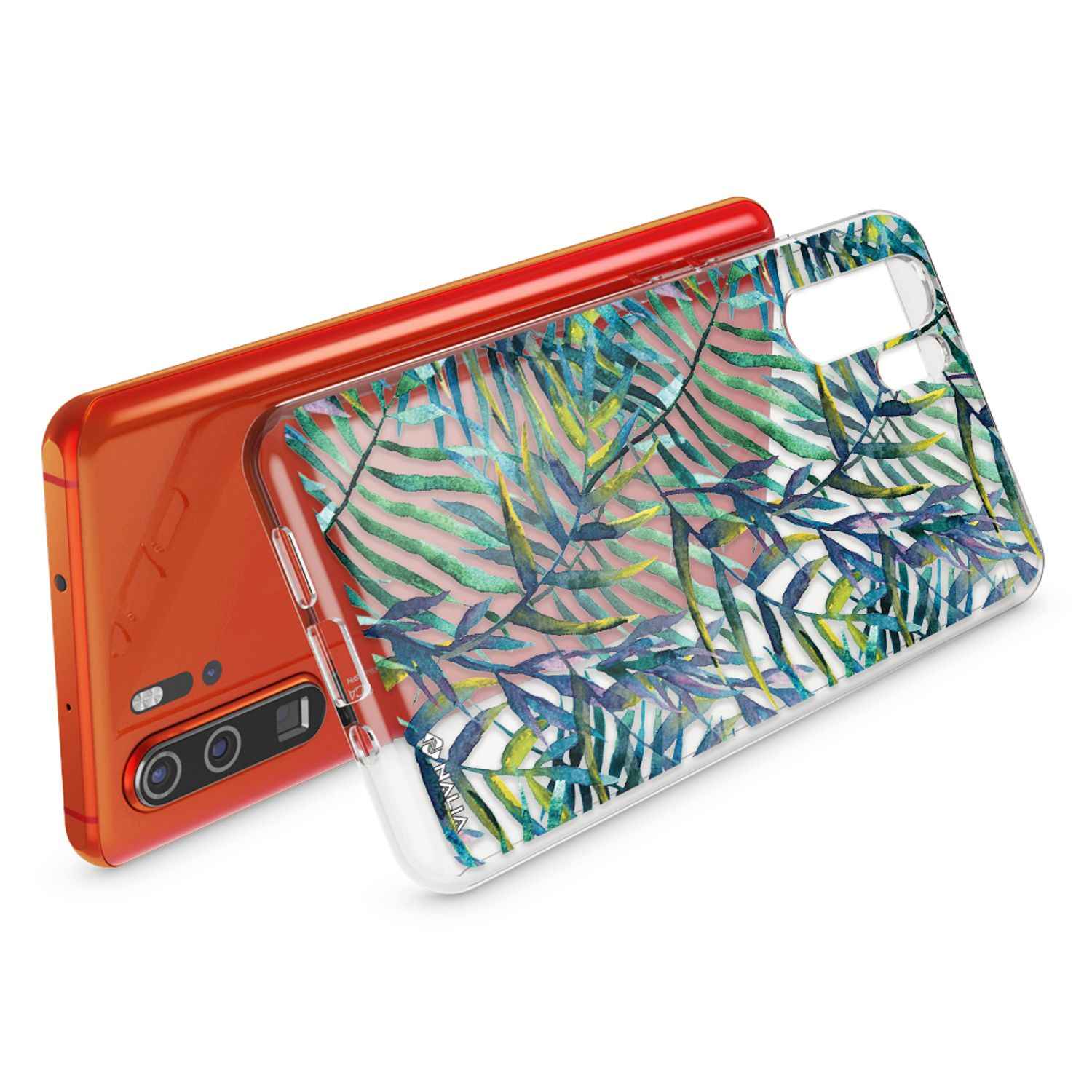 NALIA Hülle für Huawei P30 Pro, Motiv Handyhülle Slim Silikon Case Crystal Cover