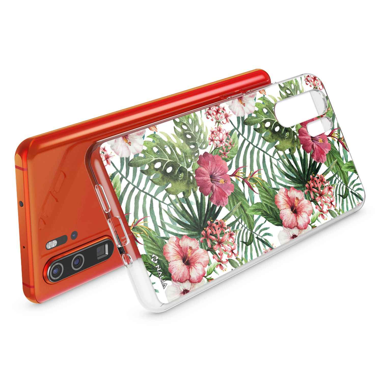 NALIA Hülle für Huawei P30 Pro, Motiv Handyhülle Slim Silikon Case Crystal Cover