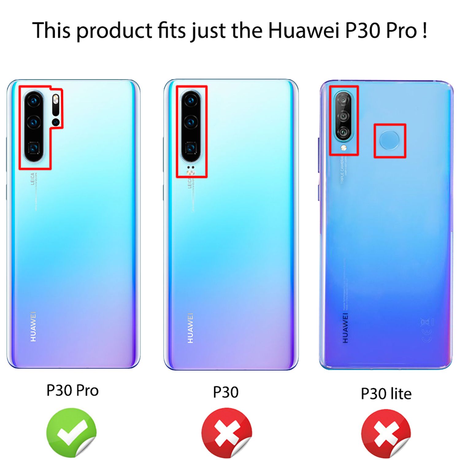 Handyhülle für Huawei P30 Pro TPU Silikon Slim Case mehrfarbig | NALIA Berlin