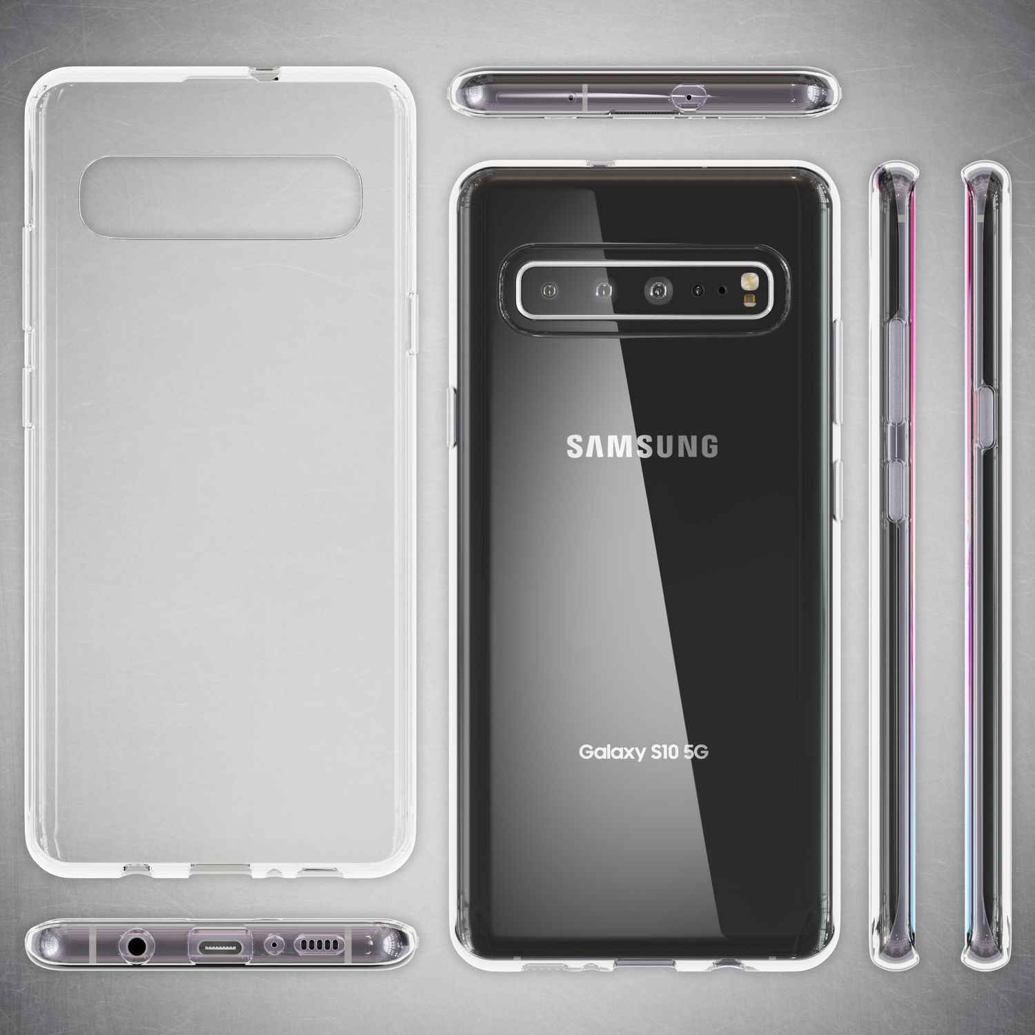 NALIA Handyhülle für Samsung Galaxy S10 5G Hülle, Dünne Silikon Schutzhülle Soft
