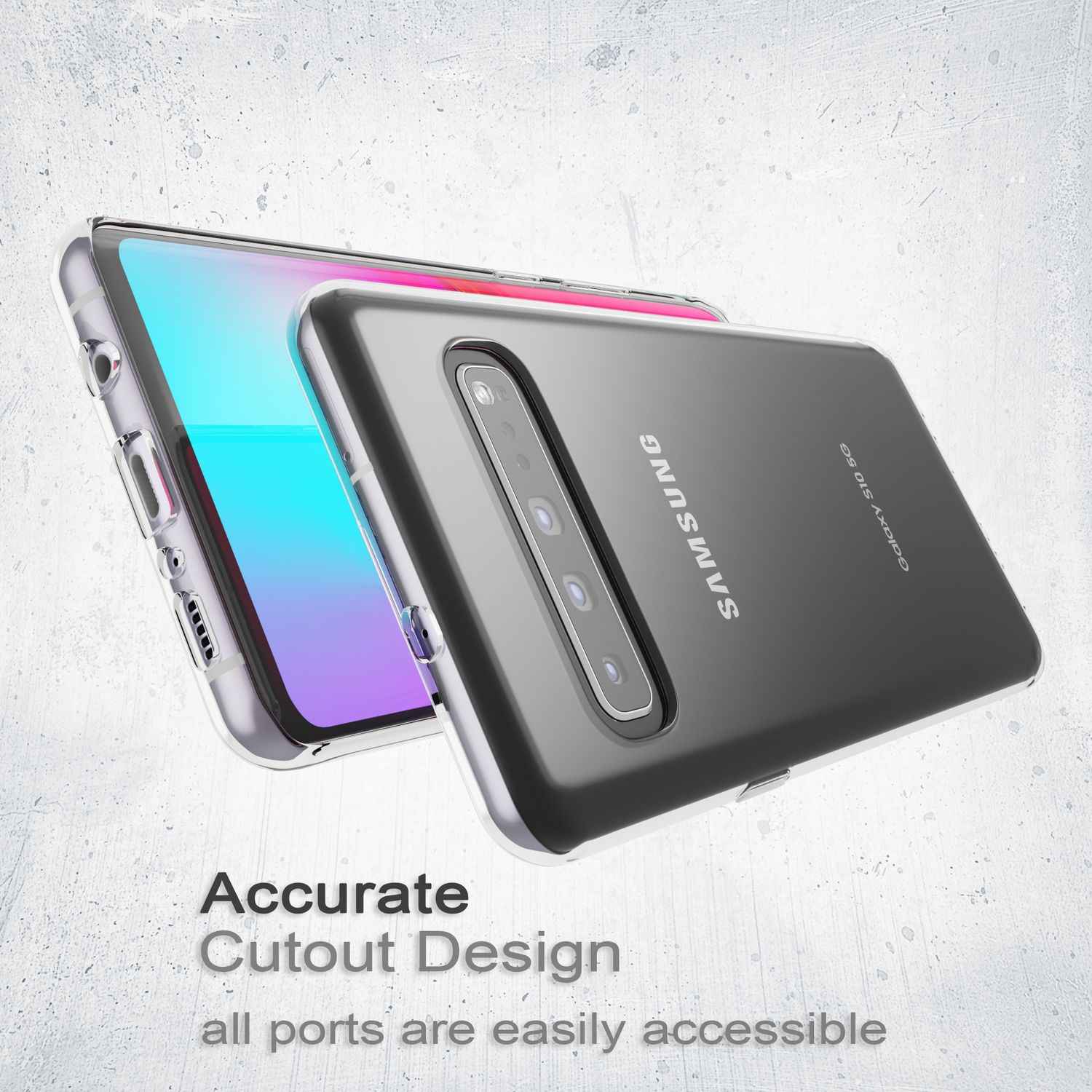 NALIA Handyhülle für Samsung Galaxy S10 5G Hülle, Dünne Silikon Schutzhülle Soft