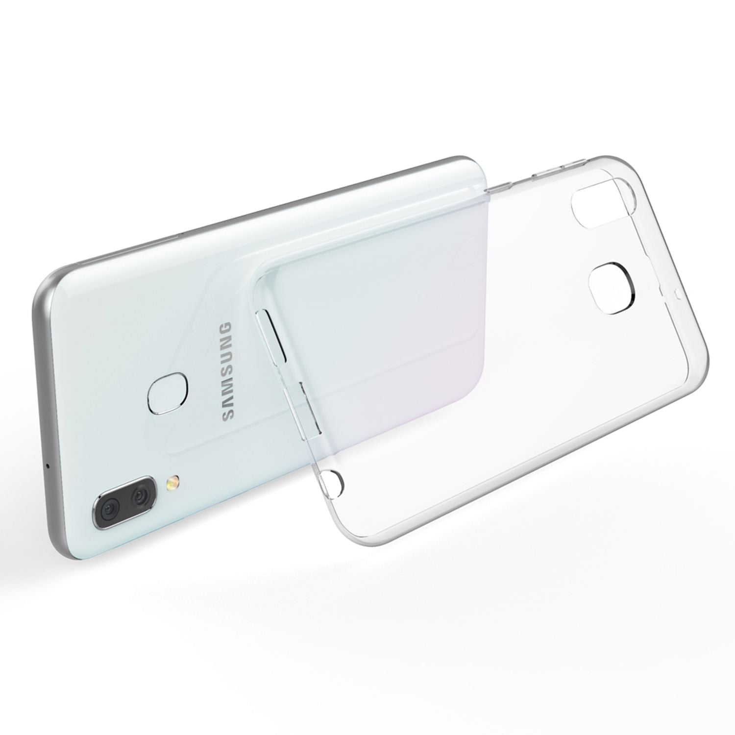 Handyhülle für Samsung Galaxy A40 transparent TPU stoßabsorbierend