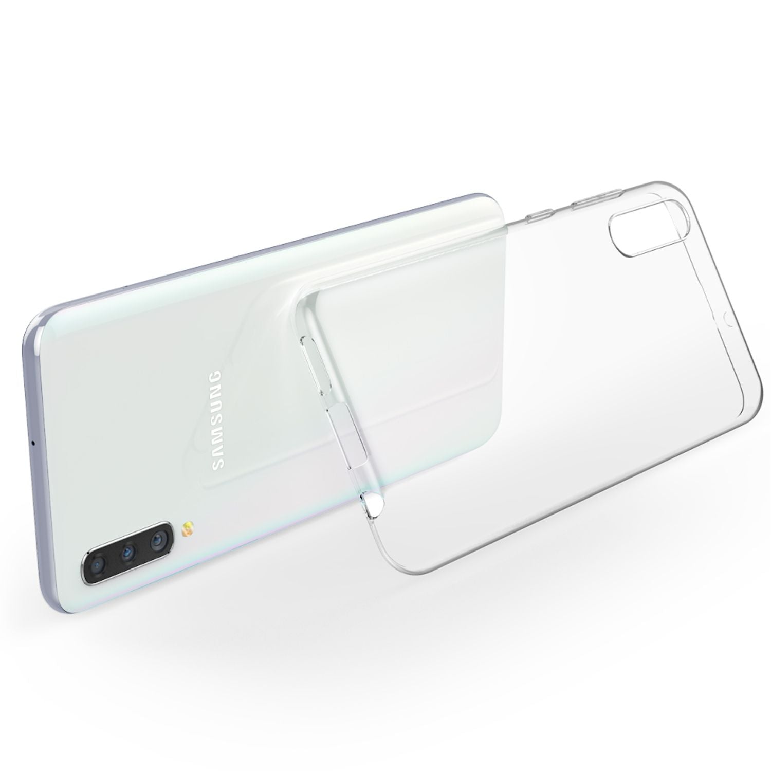Handyhülle für Samsung Galaxy A50 Silikon transparent stoßabsorbierend