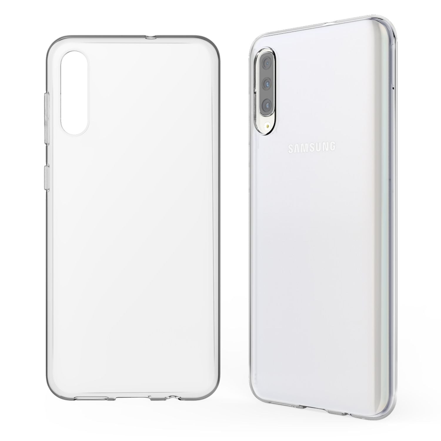Handyhülle für Samsung Galaxy A70 transparent TPU stoßabsorbierend