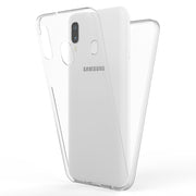 Fullbody Schutzhülle für Samsung Galaxy A20e transparent 360-Grad Schutz