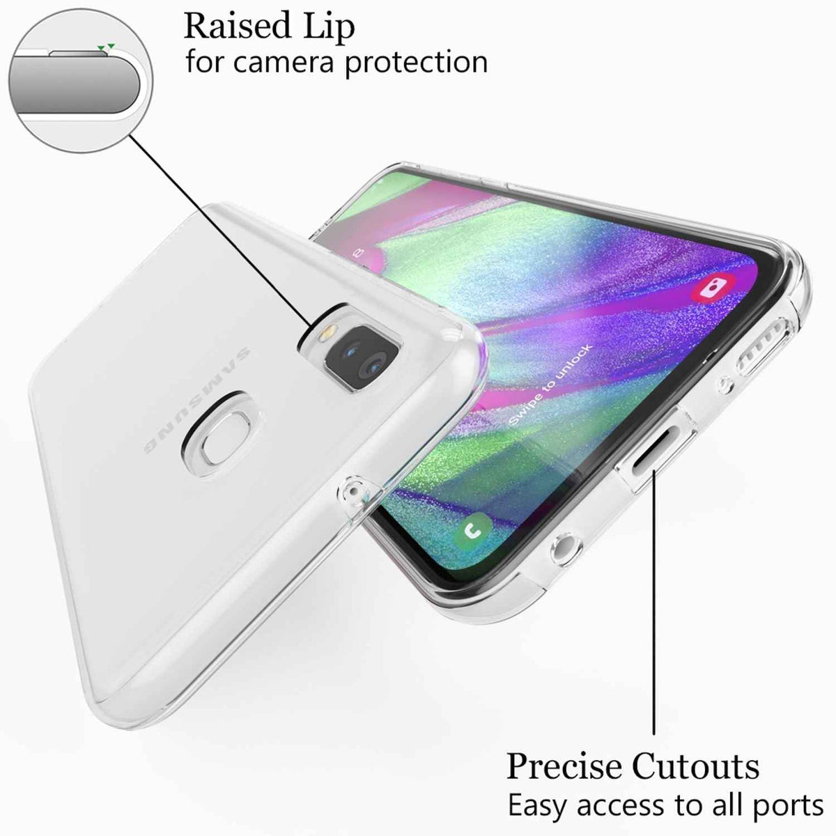 NALIA Handy Hülle für Samsung Galaxy A20e, 360 Grad Schutz Cover Case Bumper