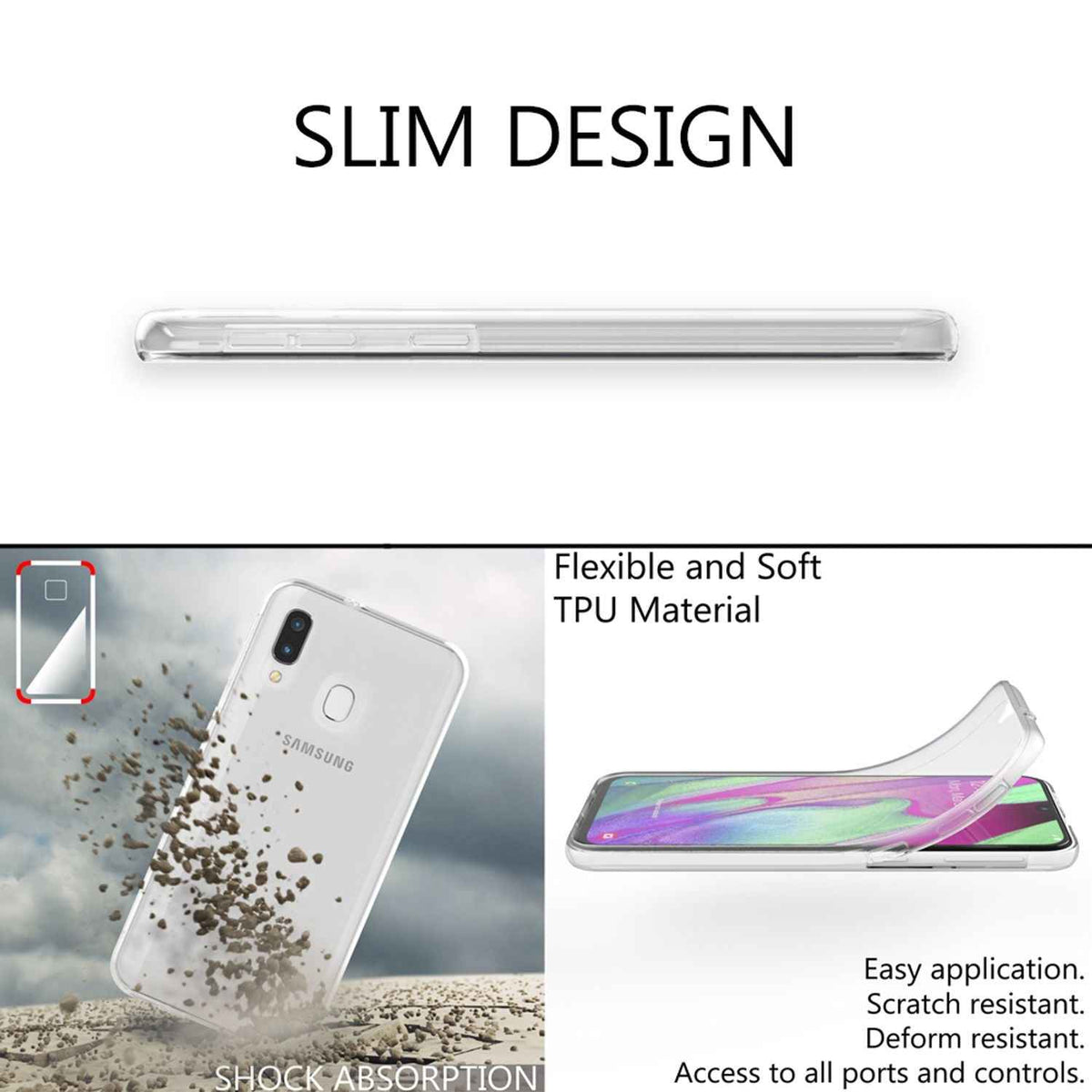NALIA Handy Hülle für Samsung Galaxy A20e, 360 Grad Schutz Cover Case Bumper