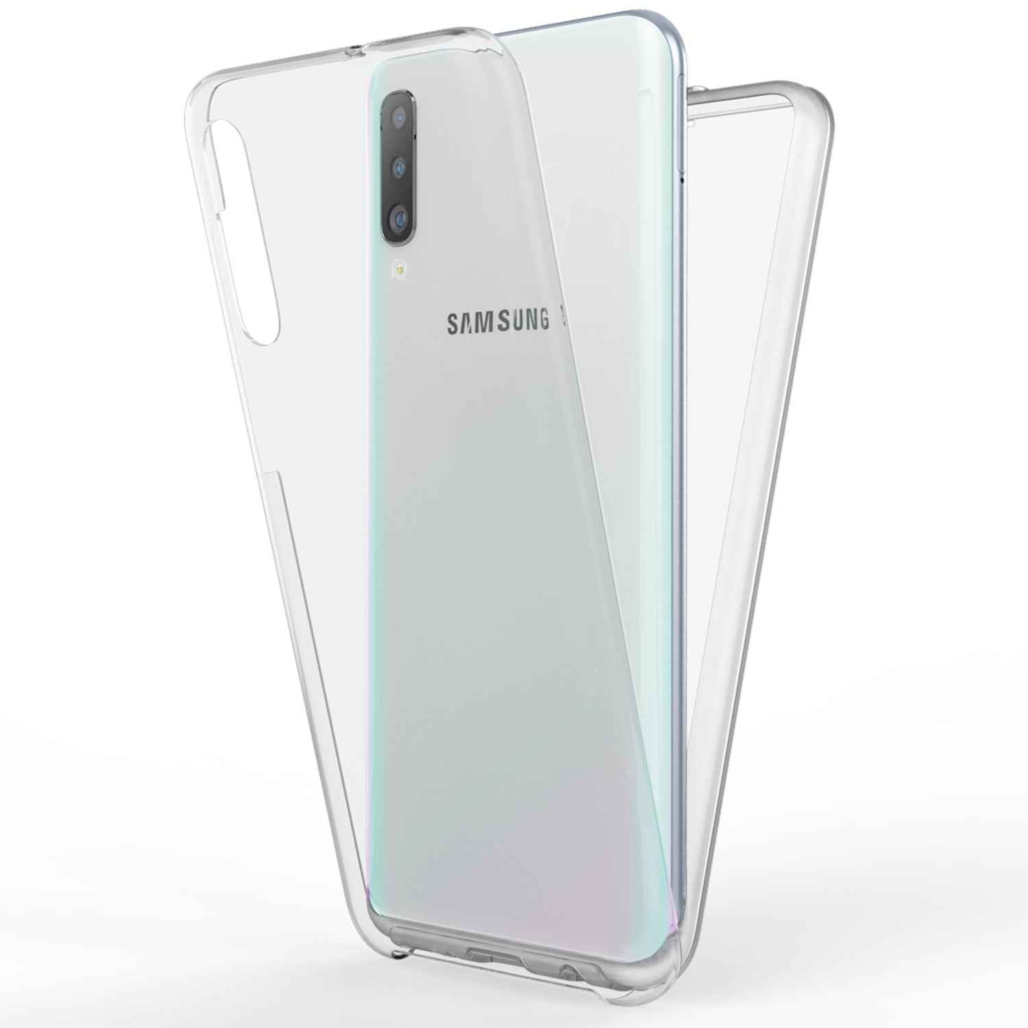 NALIA Handy Hülle für Samsung Galaxy A70, 360 Grad Cover Slim Tasche Bumper Etui