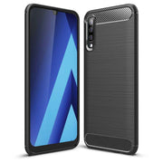 NALIA Design Case für Samsung Galaxy A70 Hülle, Karbon Stylische Handyhülle