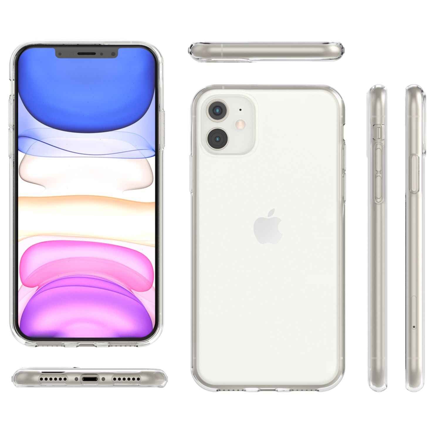 NALIA Handyhülle für Apple iPhone 11 Hülle, Durchsichtige Silikon Schutzhülle