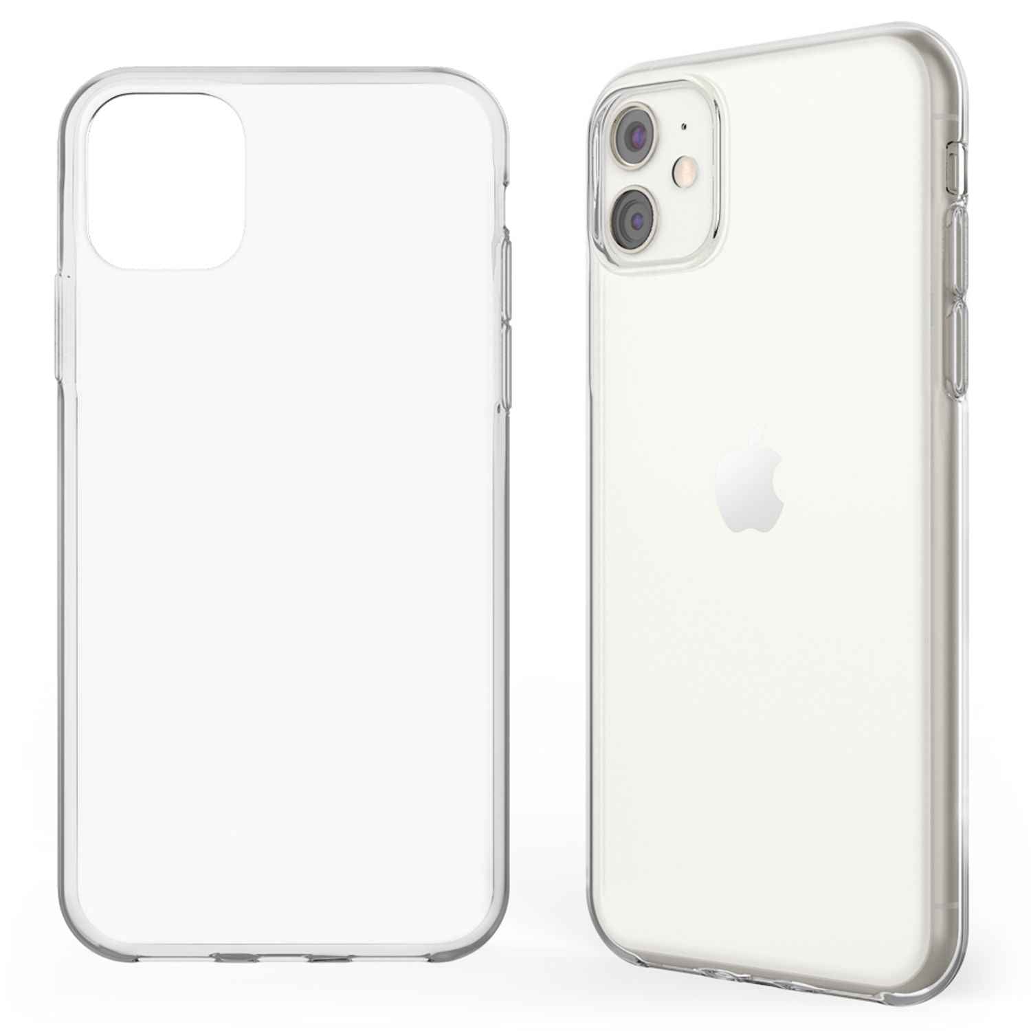 NALIA Handyhülle für Apple iPhone 11 Hülle, Durchsichtige Silikon Schutzhülle