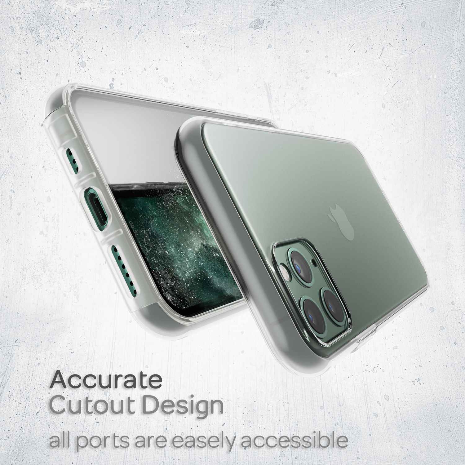 NALIA Handy Hülle für iPhone 11 Pro, Full-Cover TPU  Schutz Case Cover Bumper