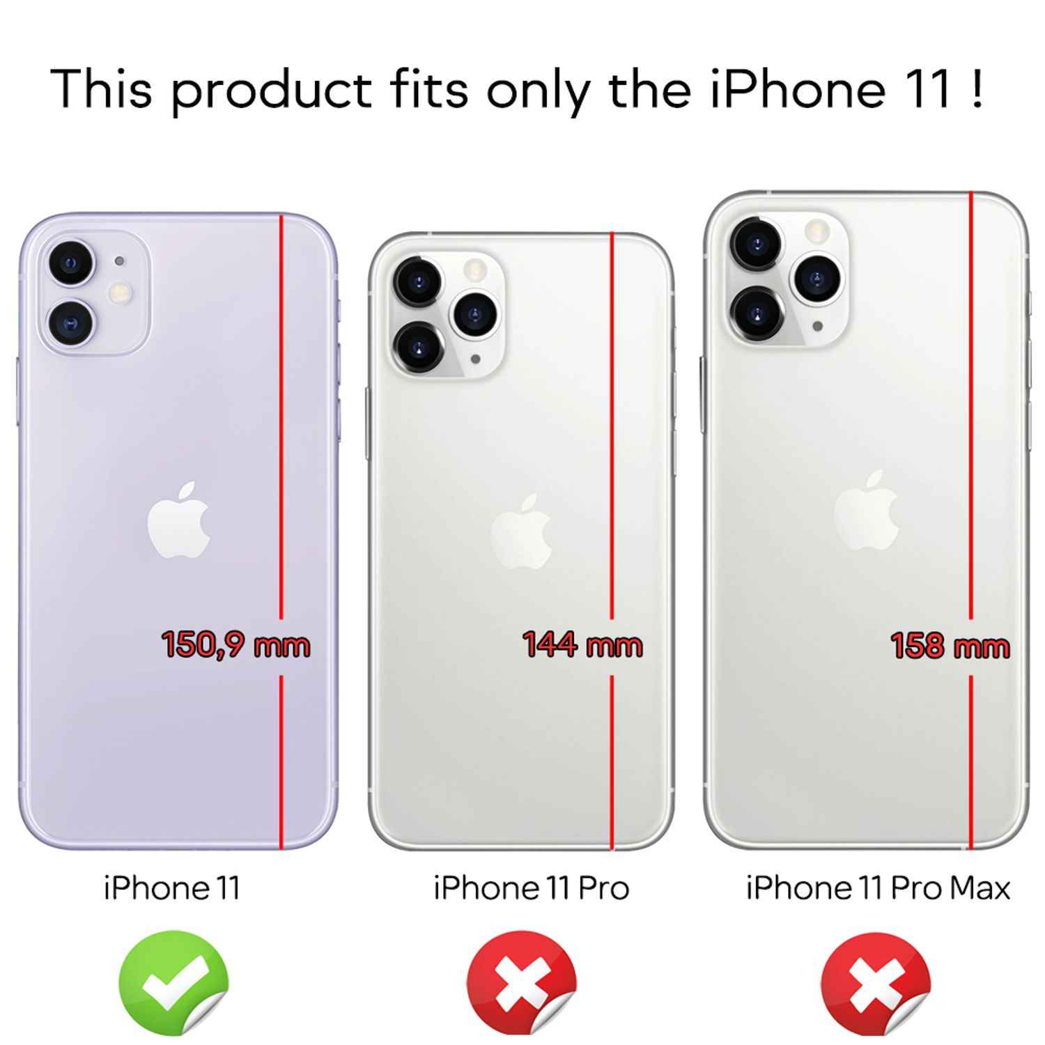 NALIA Ring Handy Hülle für iPhone 11, 360 Grad Schutz Case Cover Tasche Etui