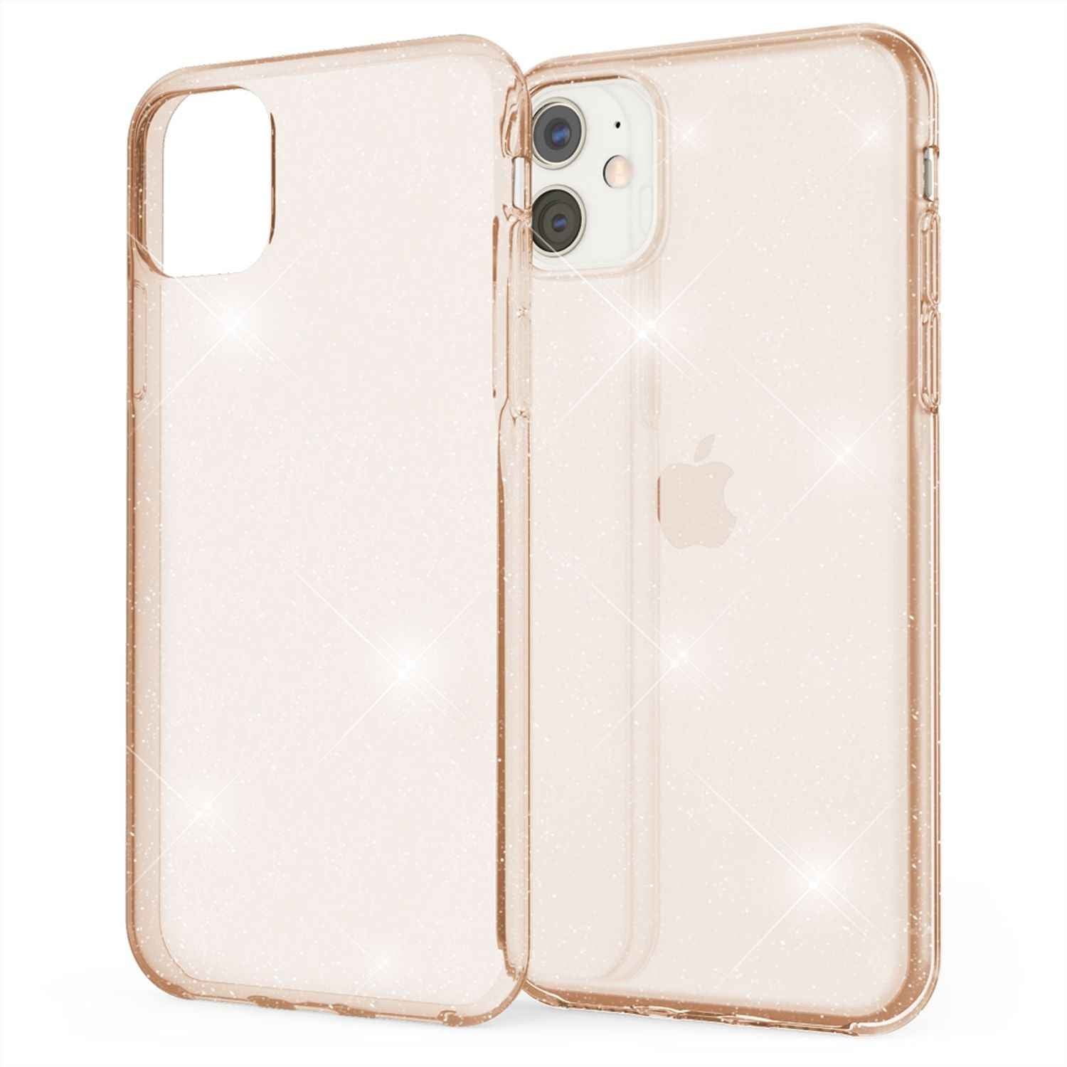 NALIA Glitzer Handyhülle für Apple iPhone 11 Hülle, Bling Silikon Handyhülle Cover