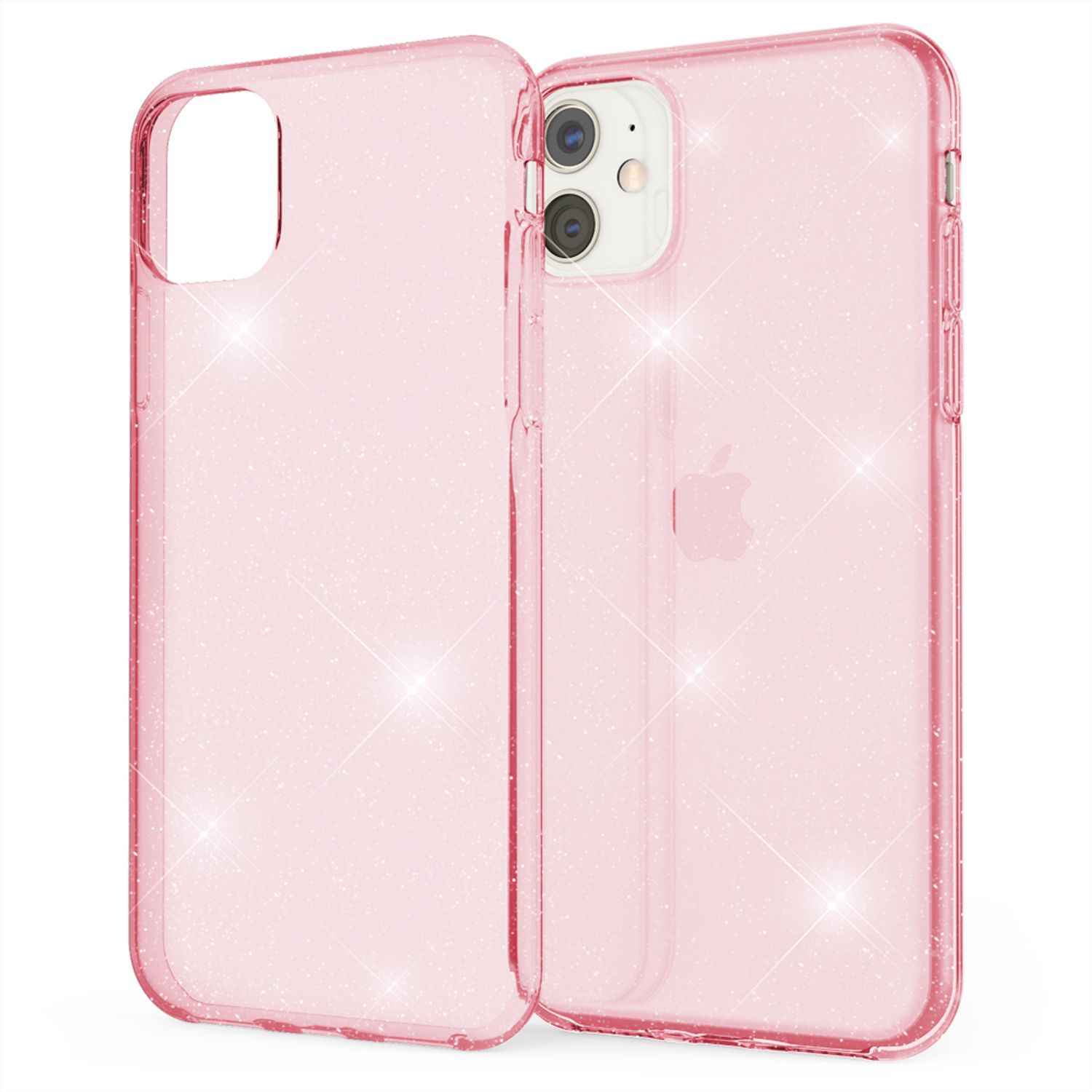 NALIA Glitzer Handyhülle für Apple iPhone 11 Hülle, Bling Silikon Handyhülle Cover