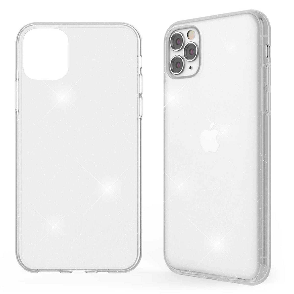 NALIA Glitzer Handy Hülle für iPhone 11 Pro Max, Schutz Case Cover Tasche Bumper