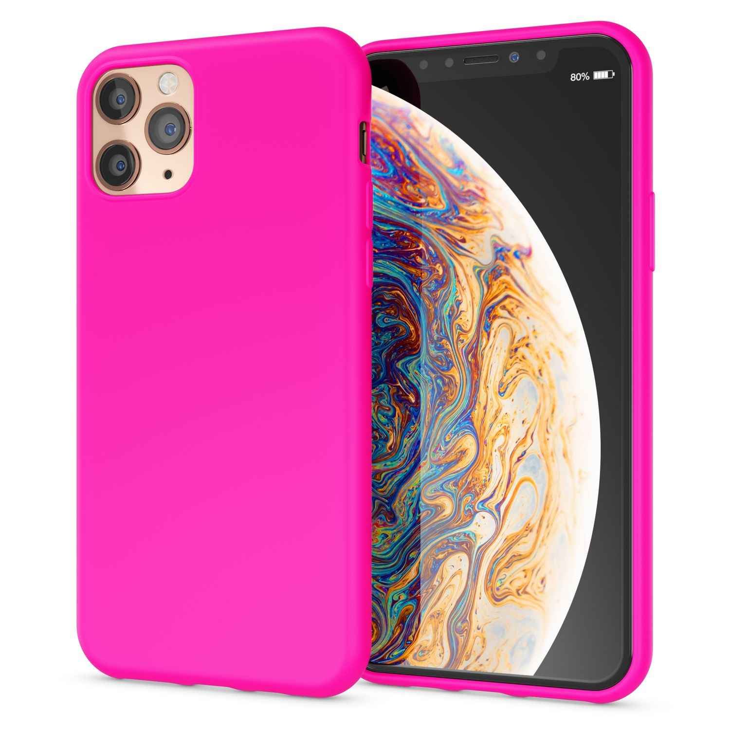 NALIA Neon Handy Hülle für iPhone 11 Pro Max, Soft case Silikon Bumper Cover