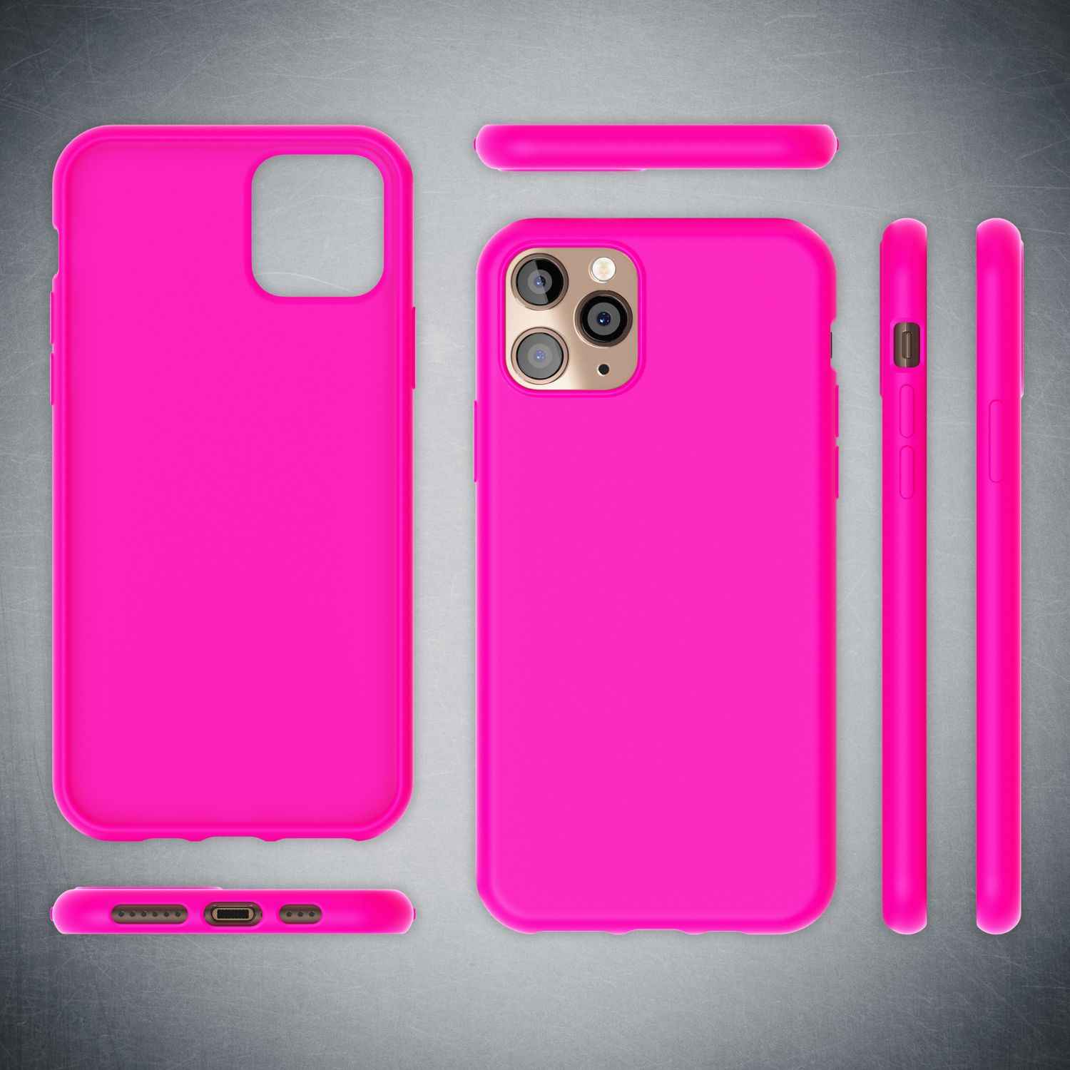 NALIA Neon Handy Hülle für iPhone 11 Pro Max, Soft case Silikon Bumper Cover