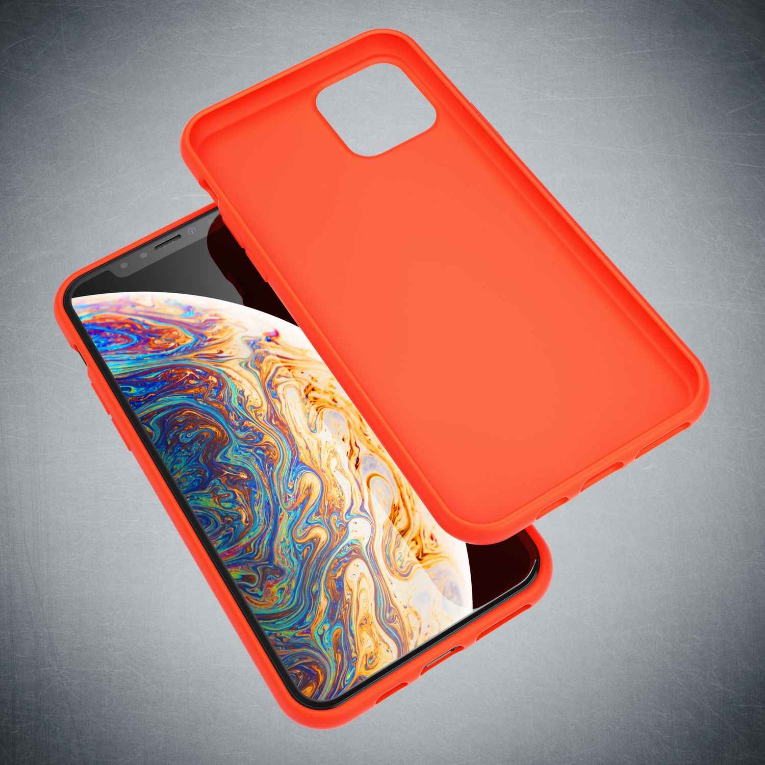 NALIA Neon Handy Hülle für iPhone 11 Pro Max, Soft case Silikon Bumper Cover