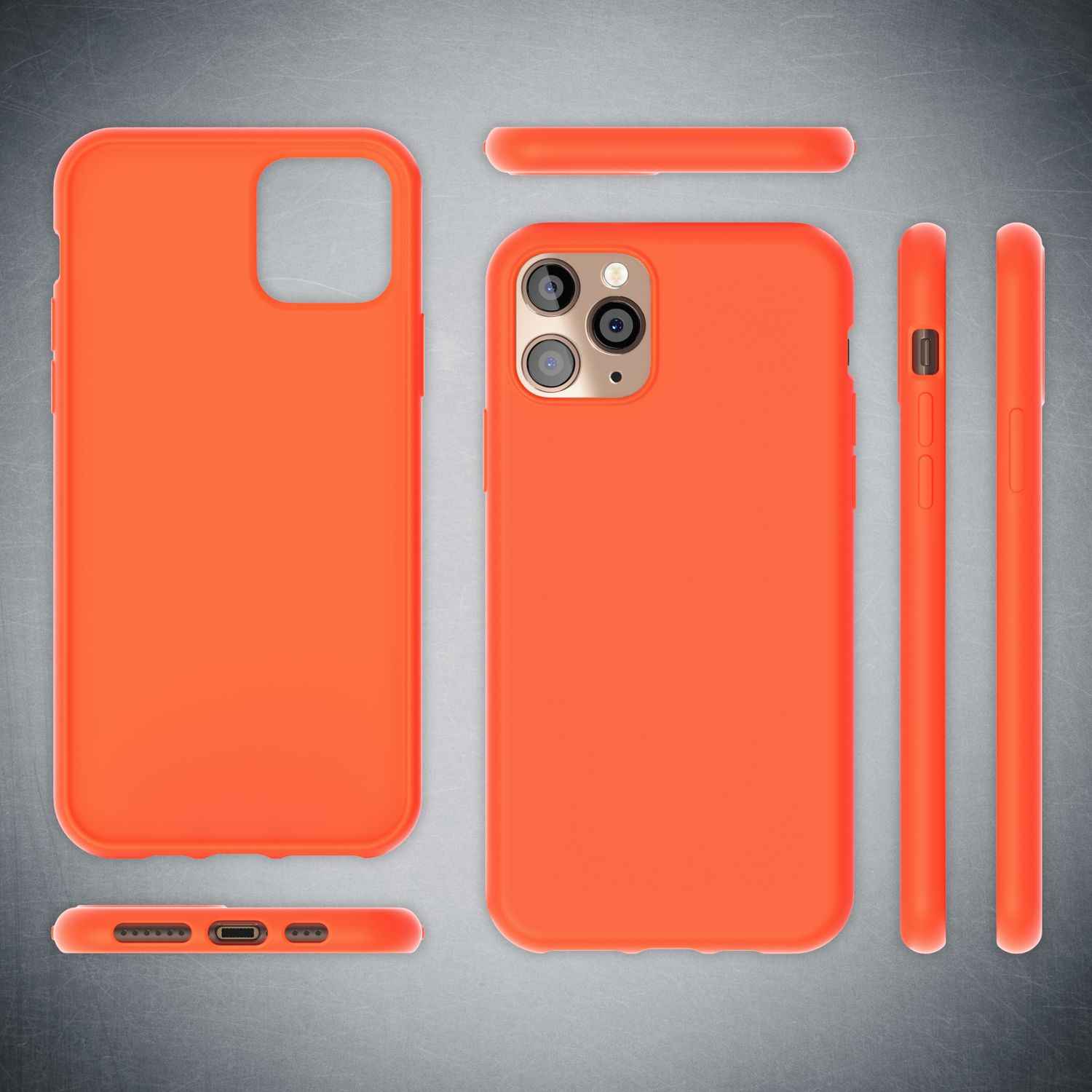 NALIA Neon Handy Hülle für iPhone 11 Pro Max, Soft case Silikon Bumper Cover