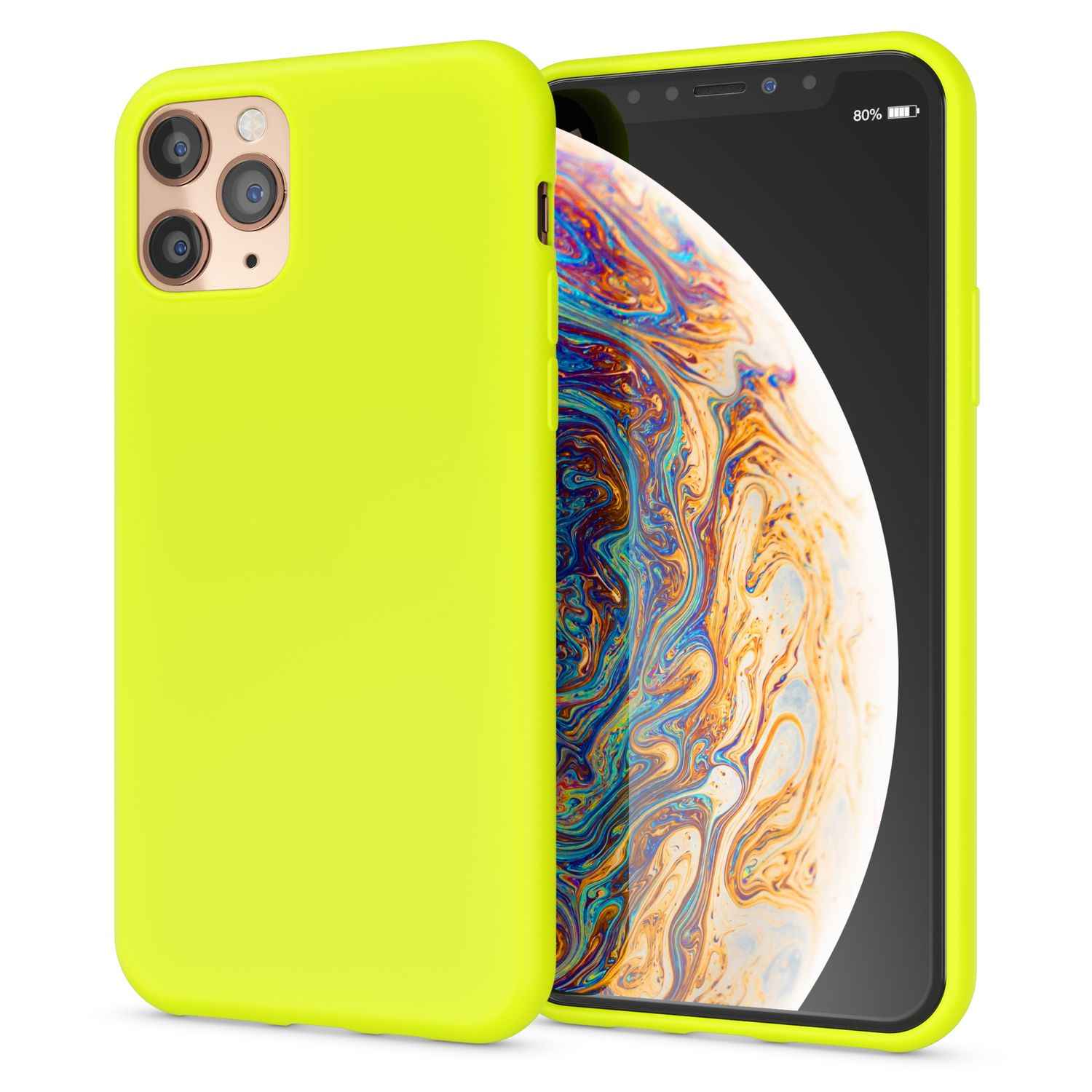 NALIA Neon Handy Hülle für iPhone 11 Pro Max, Soft case Silikon Bumper Cover