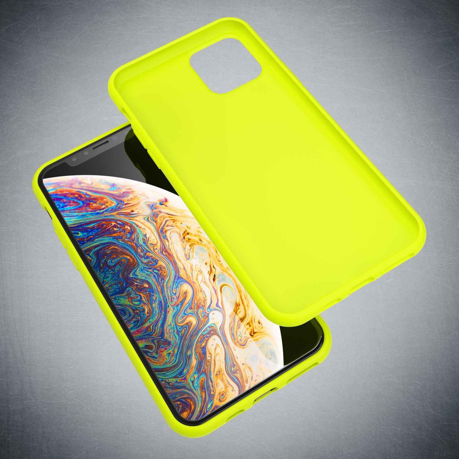 NALIA Neon Handy Hülle für iPhone 11 Pro Max, Soft case Silikon Bumper Cover