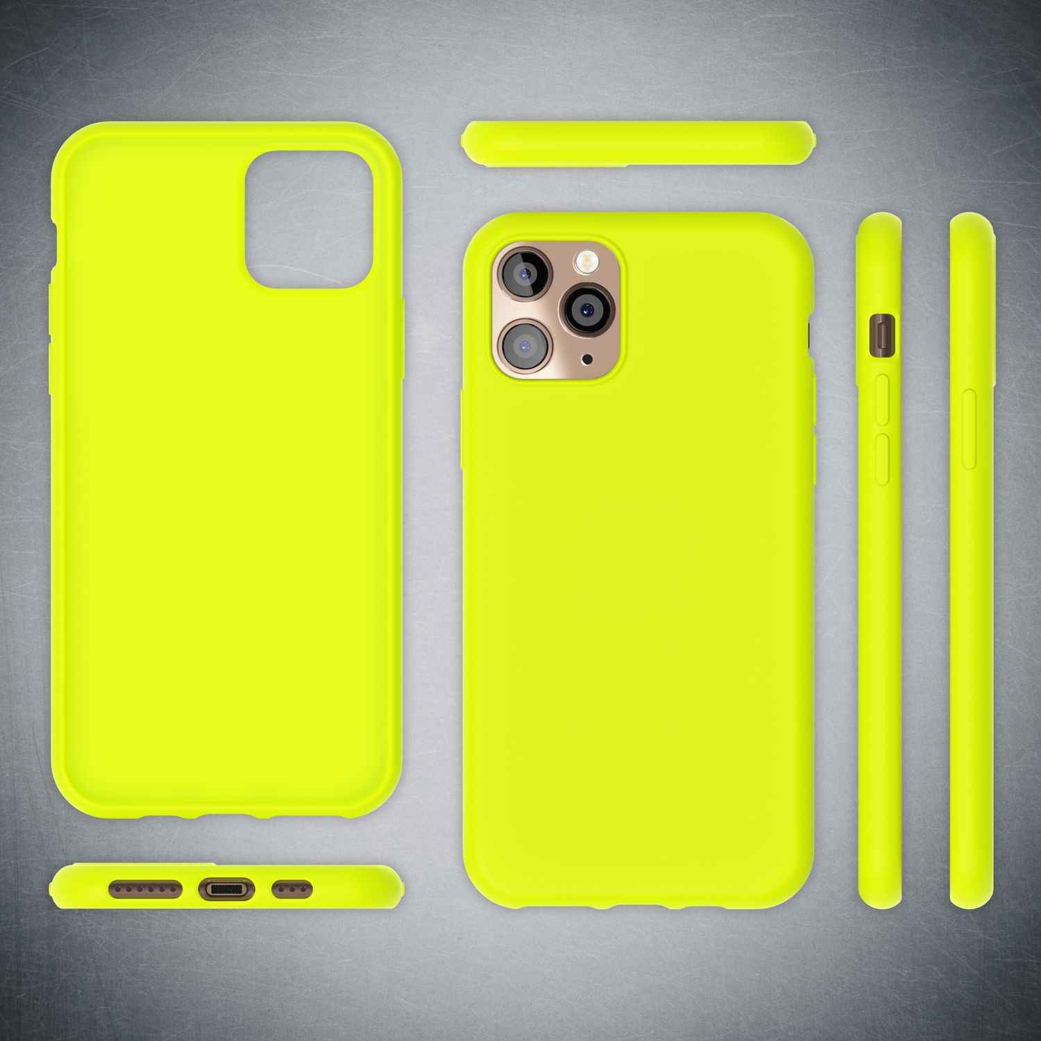 NALIA Neon Handy Hülle für iPhone 11 Pro Max, Soft case Silikon Bumper Cover