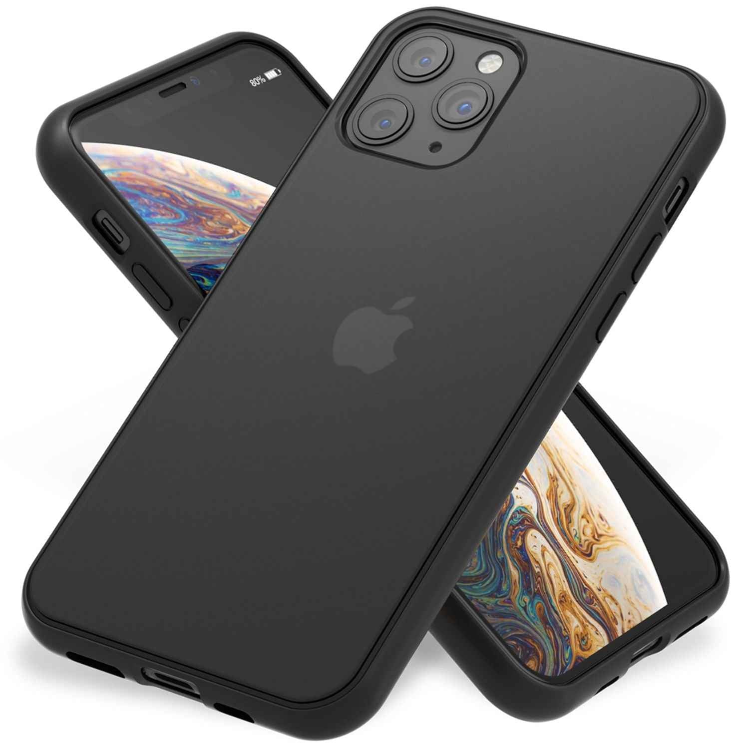 NALIA Handy Hülle für iPhone 11 Pro, Hard case & Silikon Bumper Cover Schutz