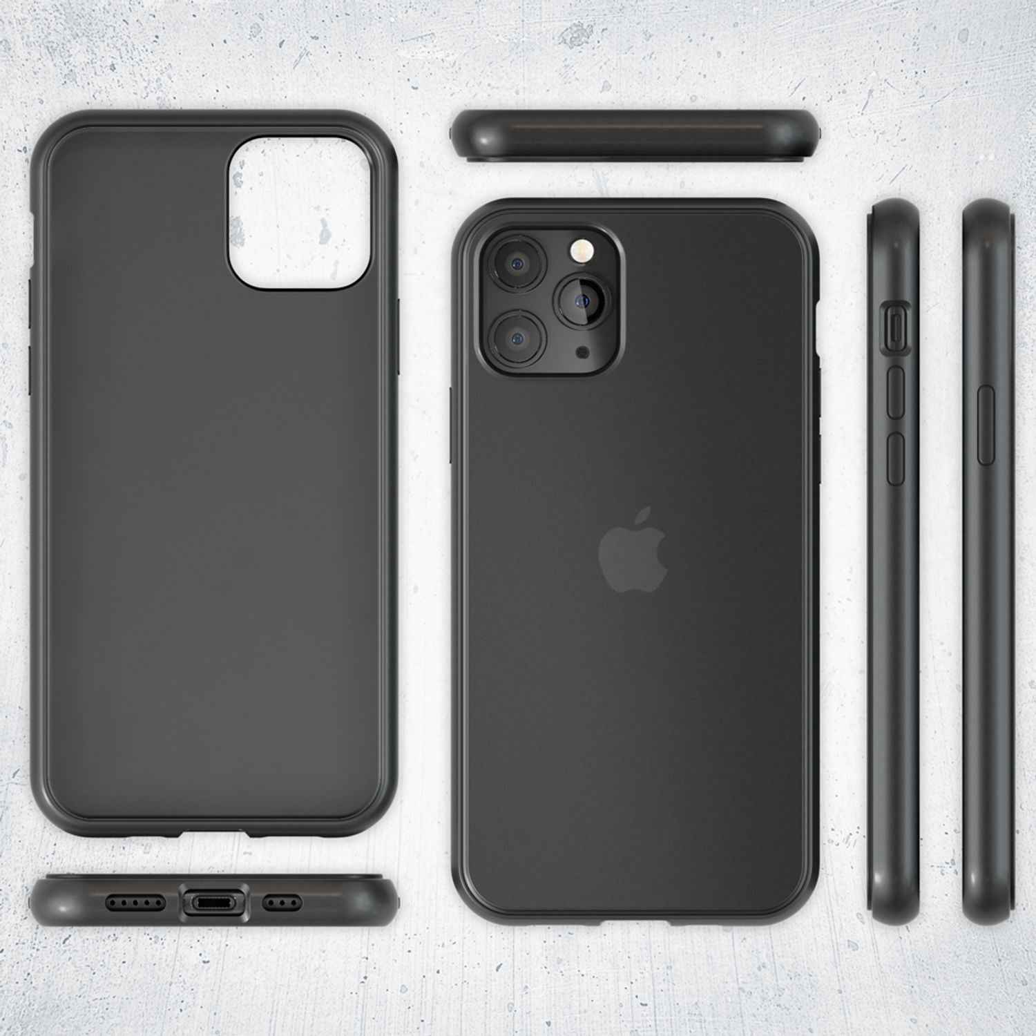 NALIA Handy Hülle für iPhone 11 Pro, Hard case & Silikon Bumper Cover Schutz