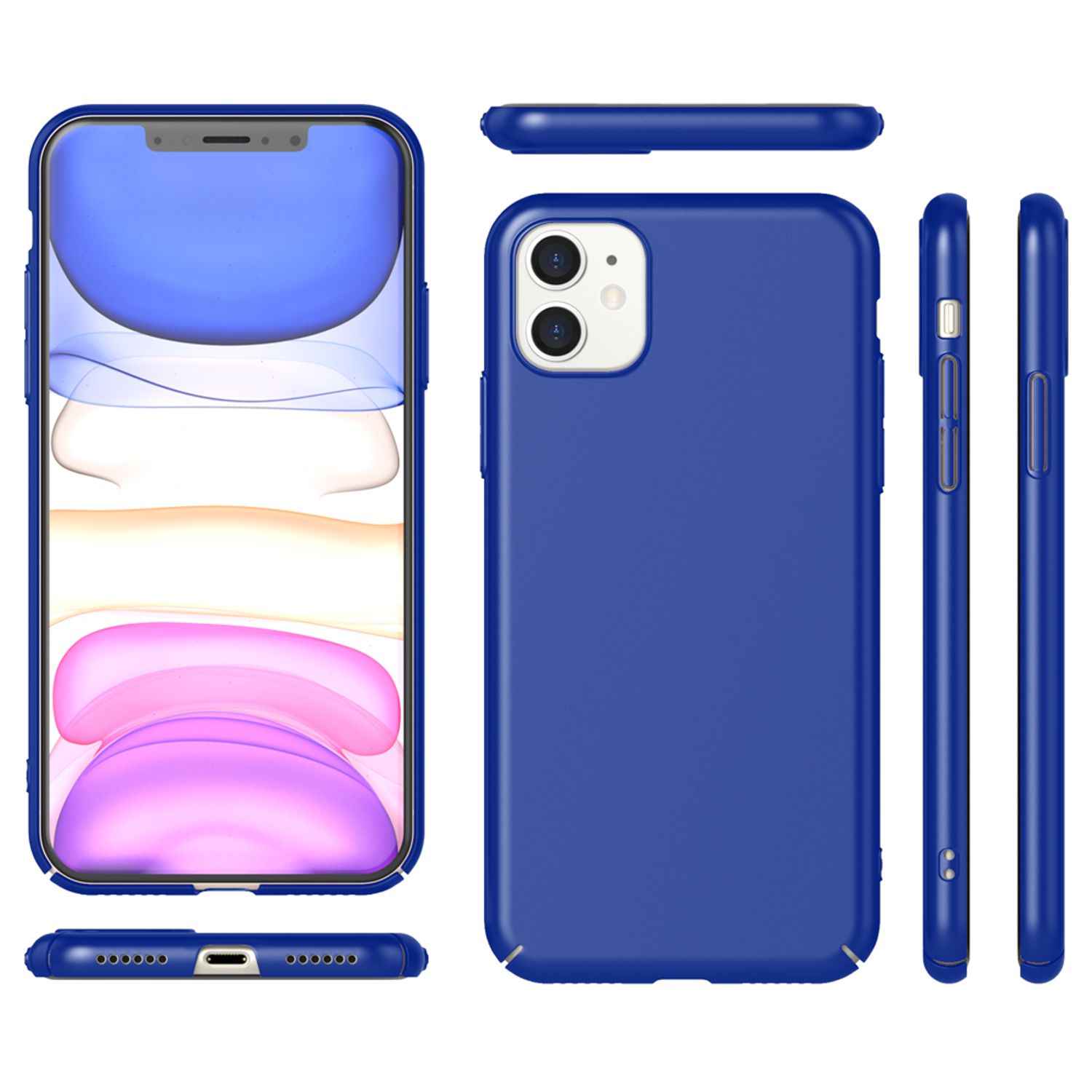NALIA Handyhülle für iPhone 11, Schutz Case Cover Tasche Bumper Etui Schale