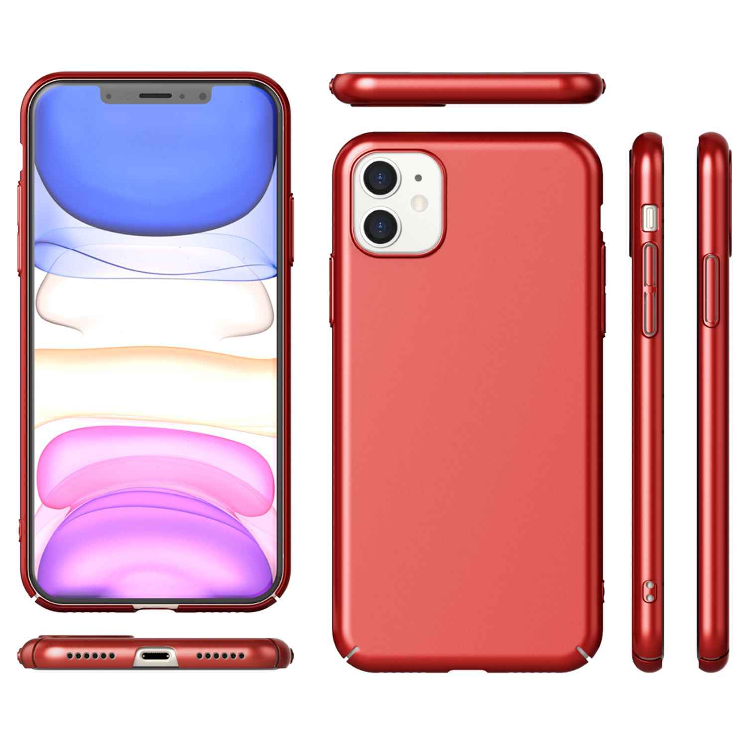 NALIA Handyhülle für iPhone 11, Schutz Case Cover Tasche Bumper Etui Schale