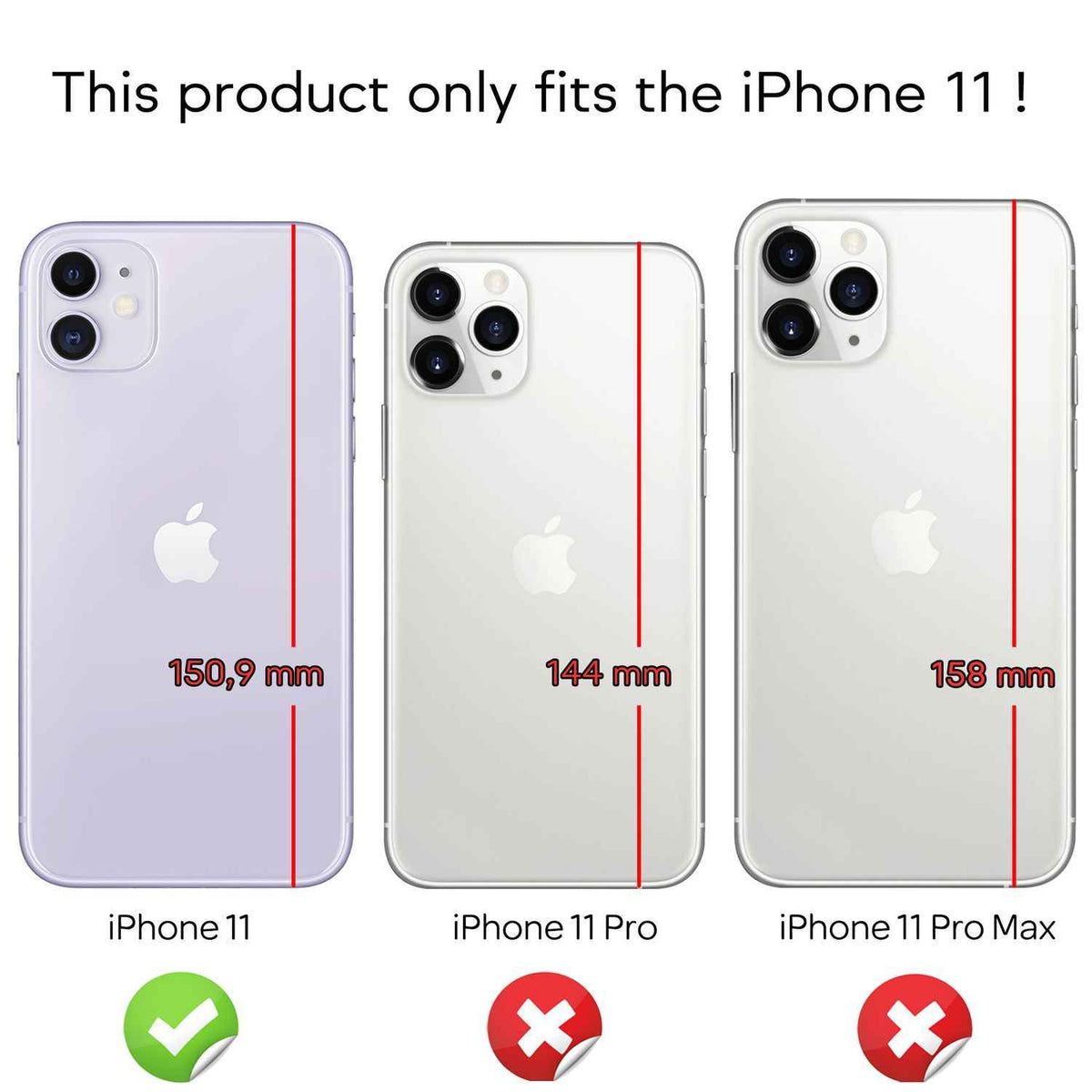 NALIA Spiegel Hart Glas Hülle für iPhone 11, Mirror Case 9H Tempered Cover
